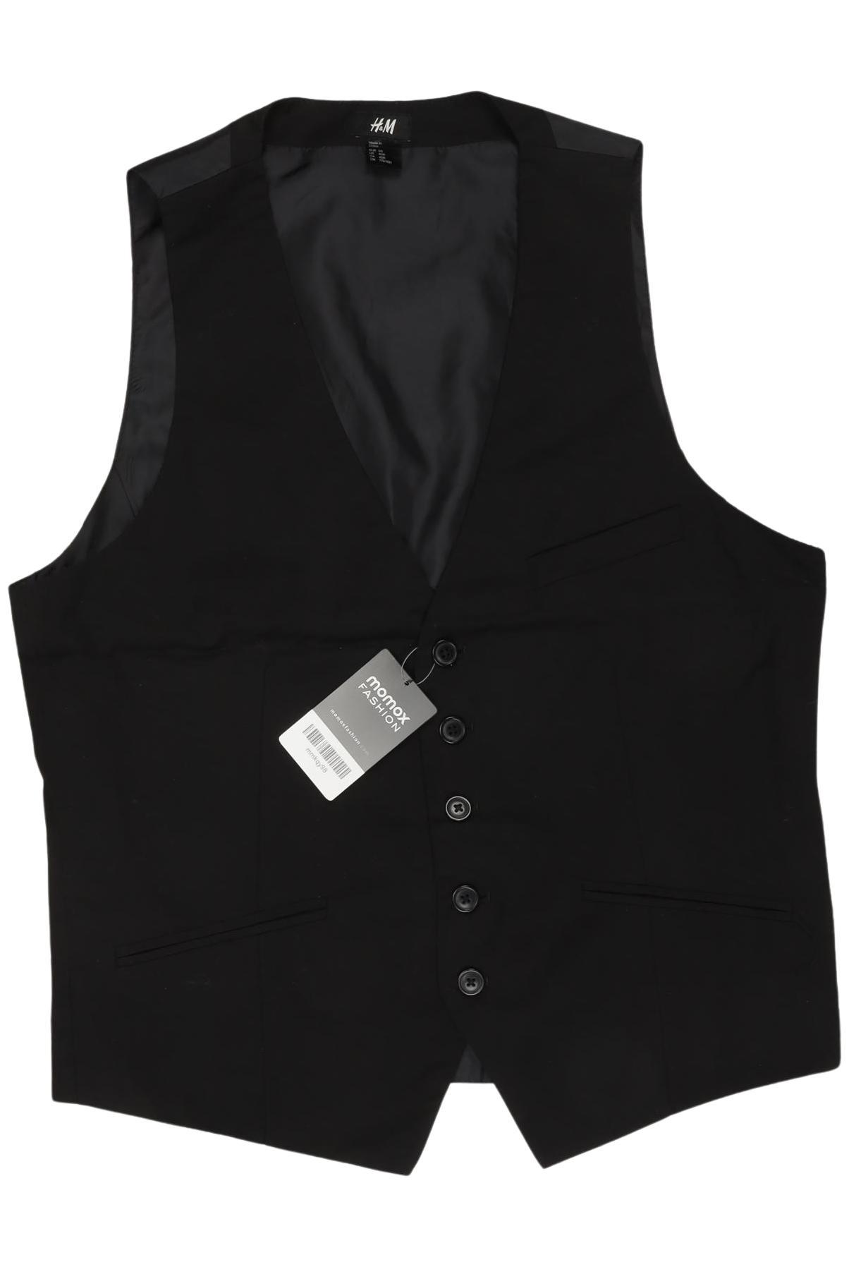 

H&M Herren Weste, schwarz, Gr. 50