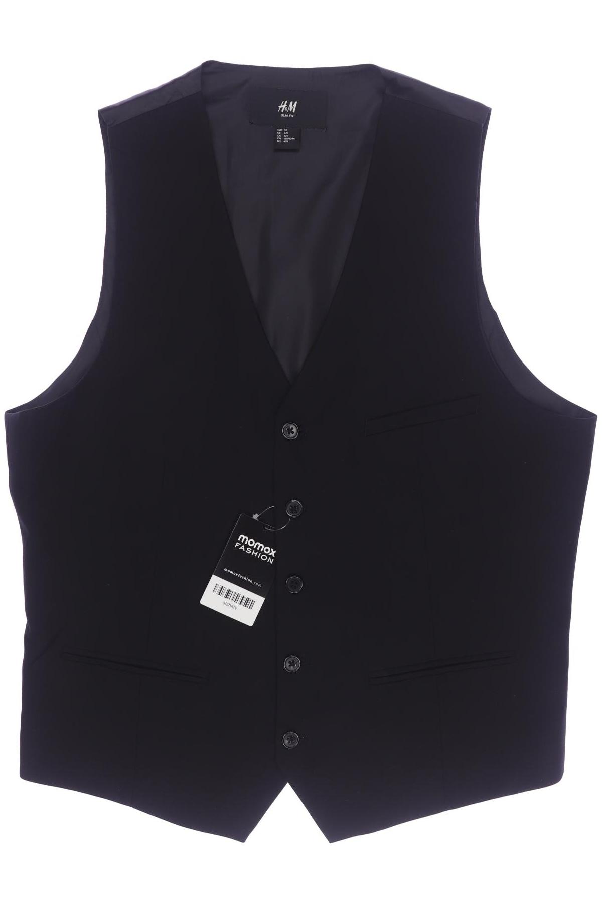 

H&M Herren Weste, schwarz, Gr. 52