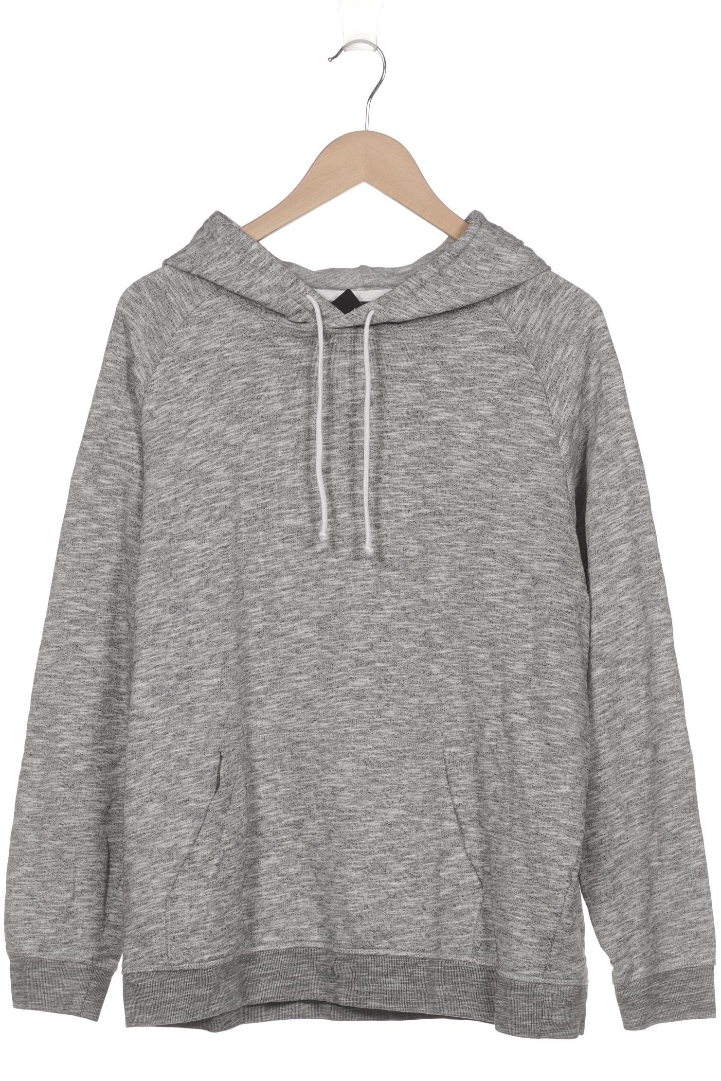 

H&M Herren Kapuzenpullover, grau, Gr. 52