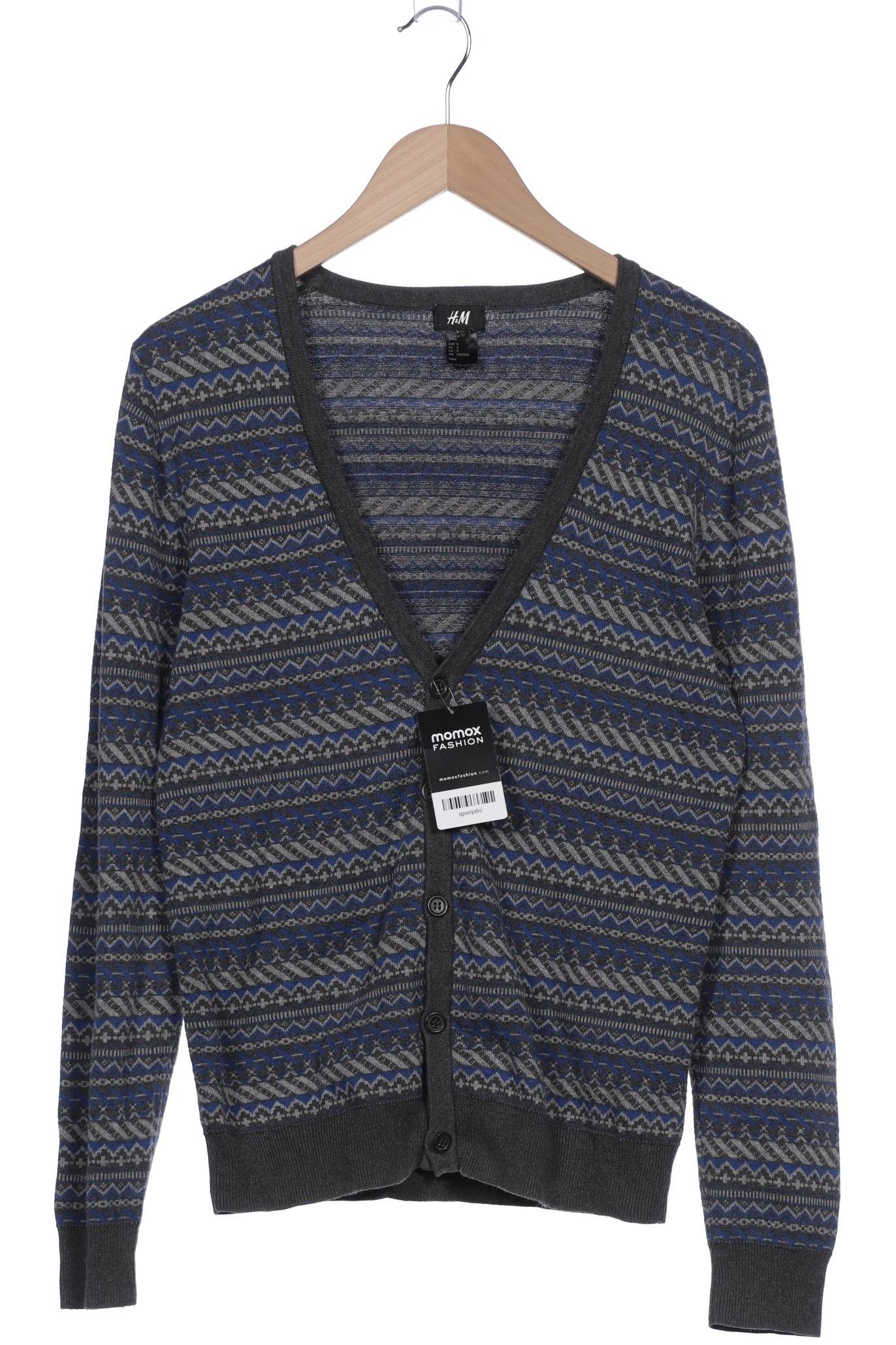 

H&M Herren Strickjacke, grau, Gr. 46