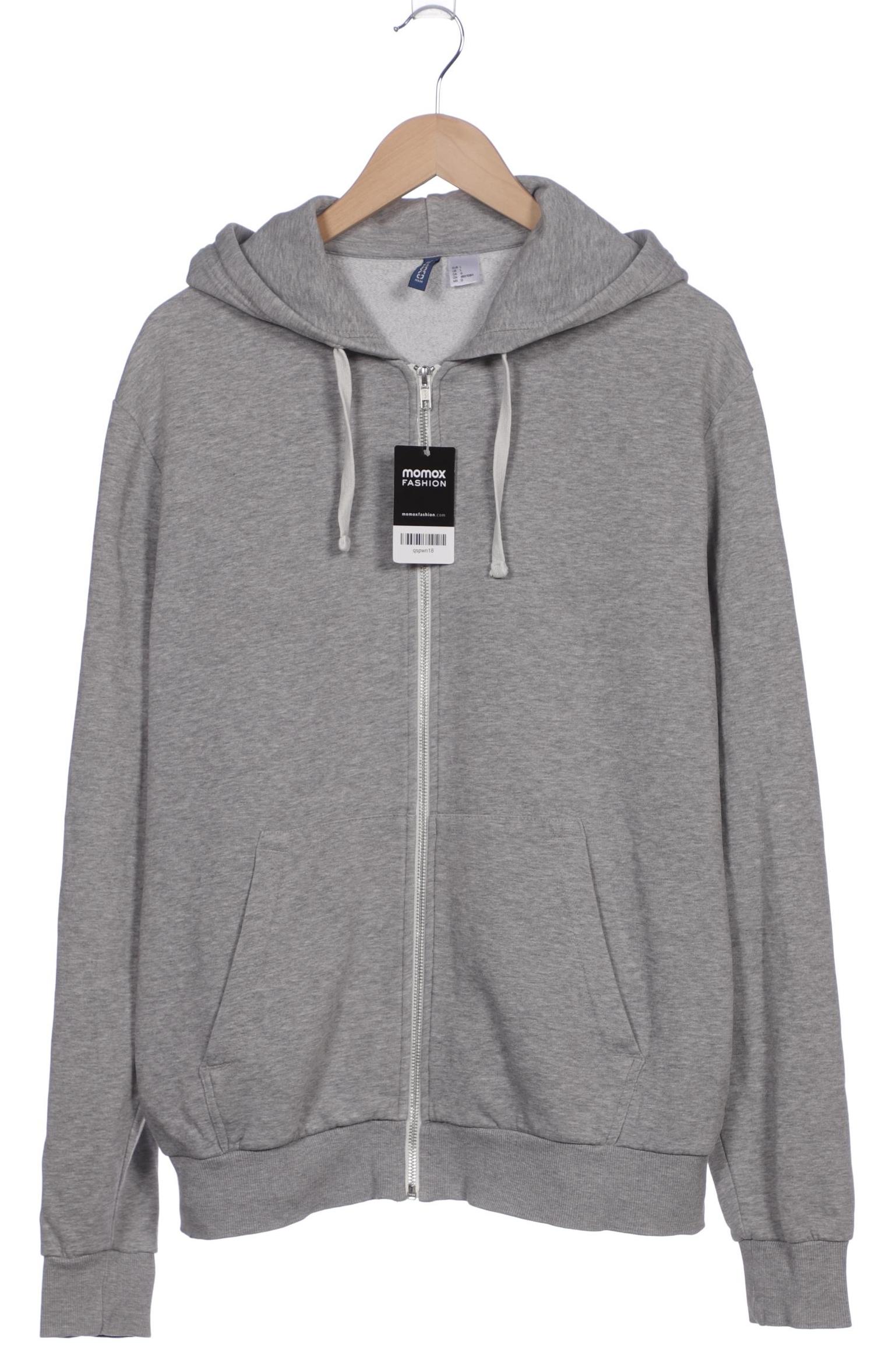 

H&M Herren Kapuzenpullover, grau, Gr. 52