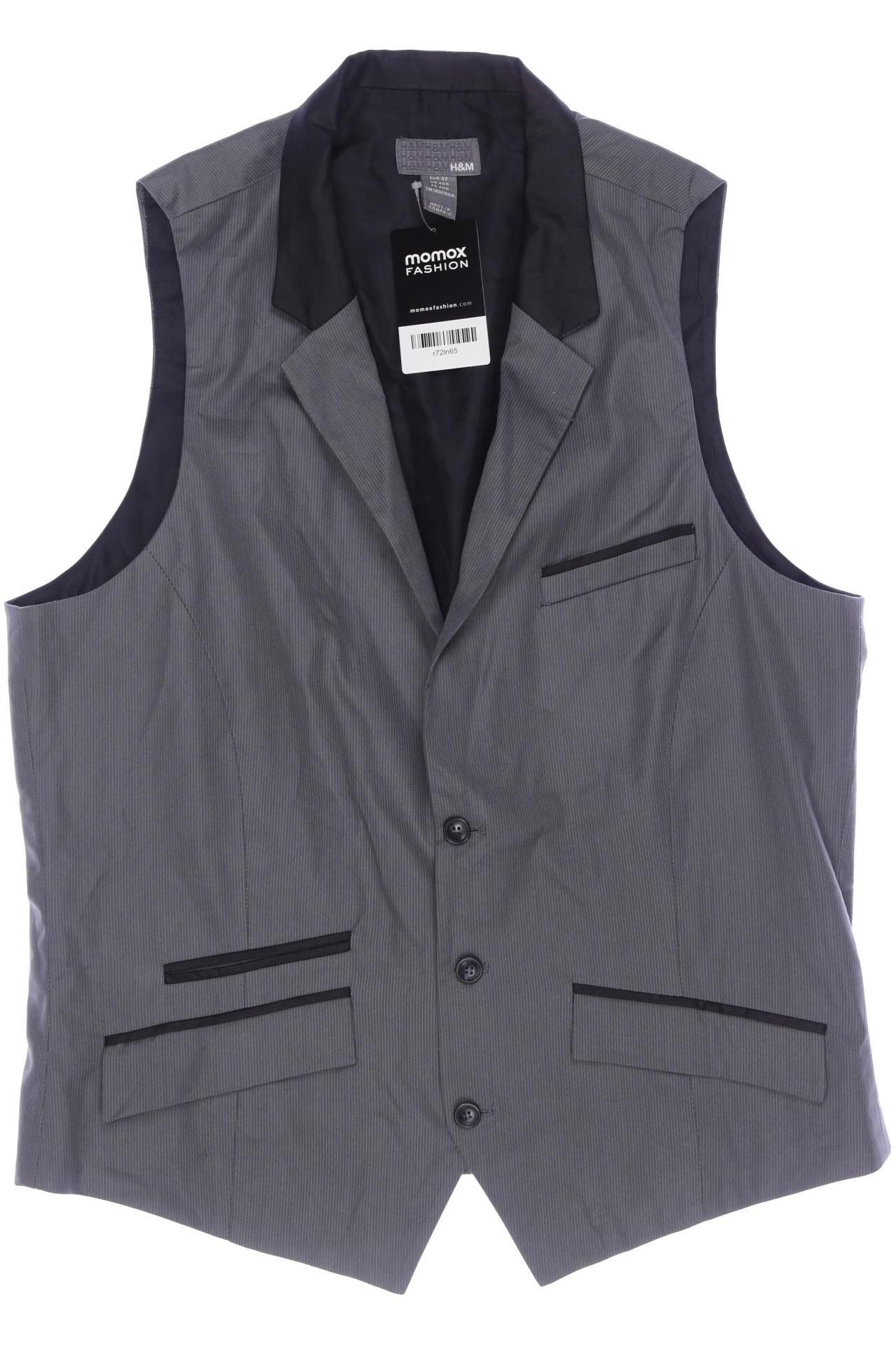 

H&M Herren Weste, grau, Gr. 50