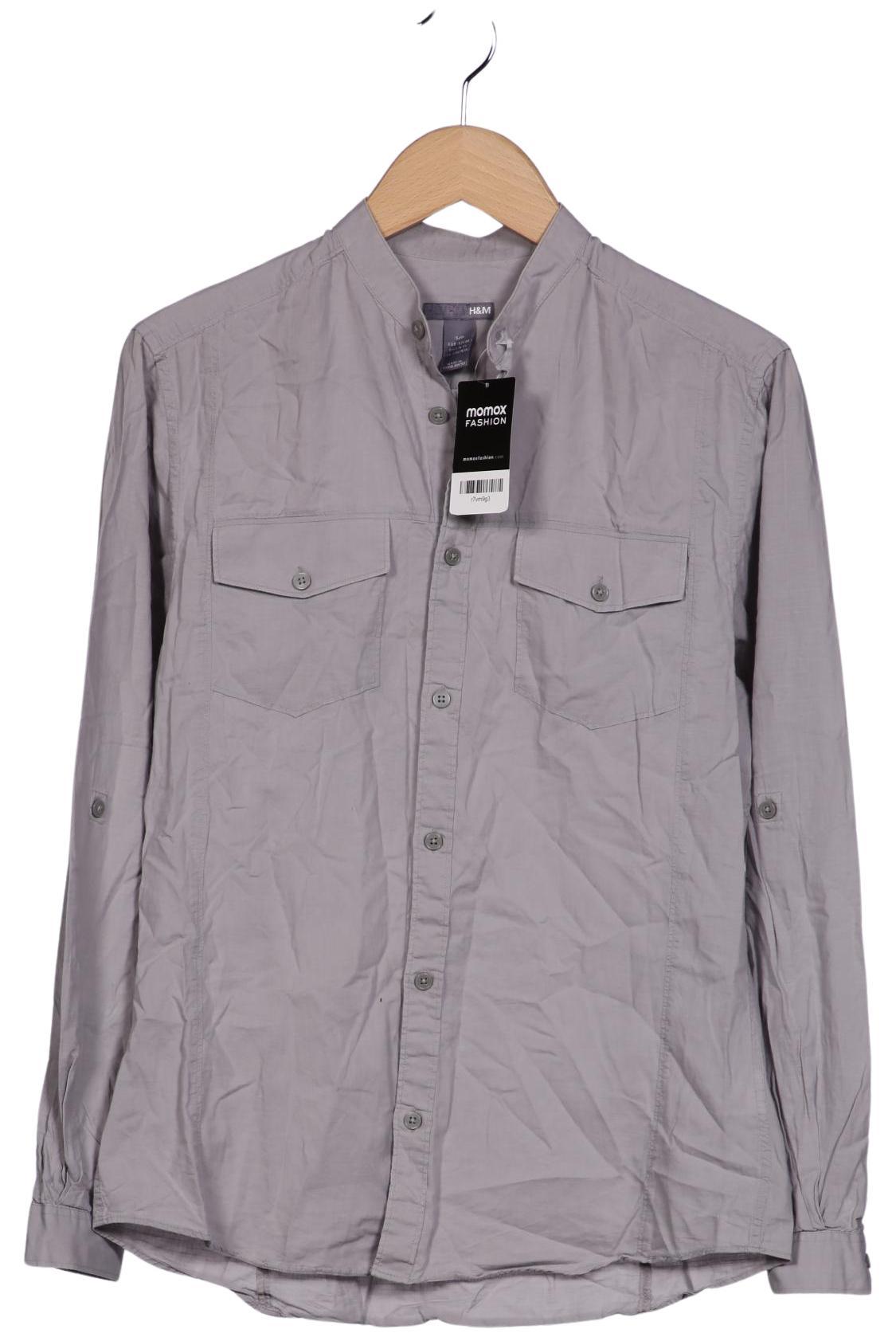 

H&M Herren Hemd, grau, Gr. 44