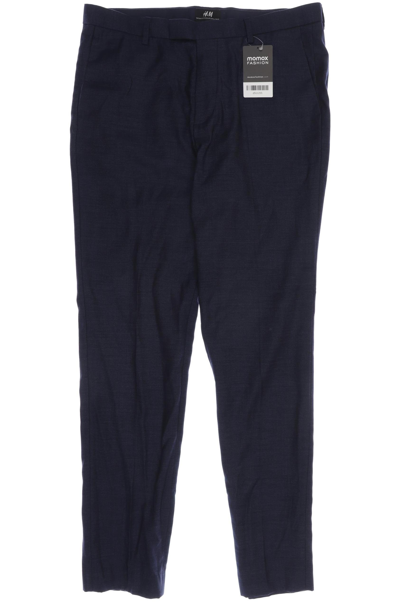 

H&M Herren Stoffhose, blau, Gr. 33