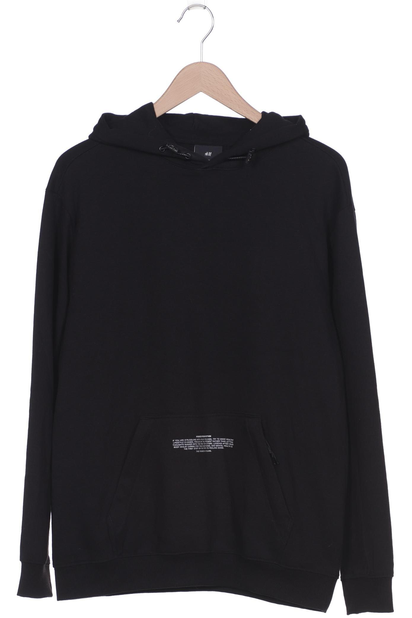 

H&M Herren Kapuzenpullover, schwarz