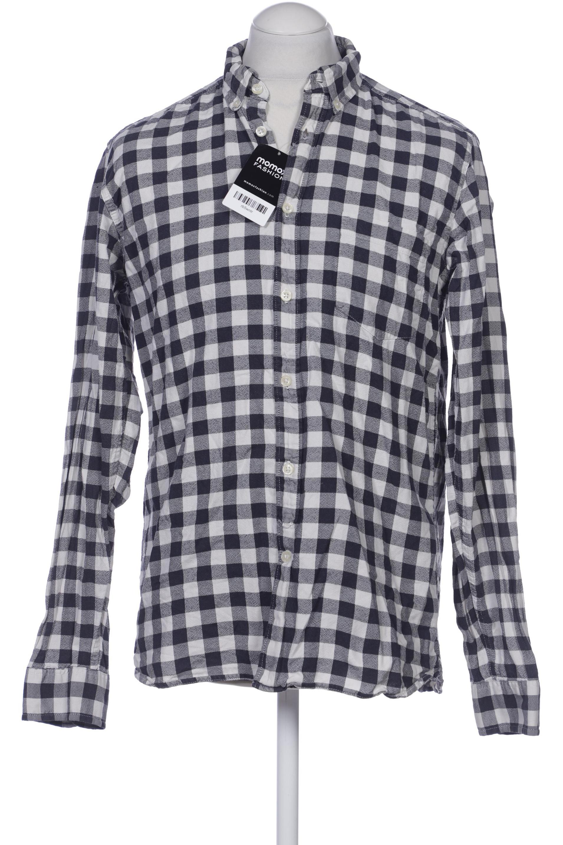 

H&M Herren Hemd, marineblau, Gr. 48