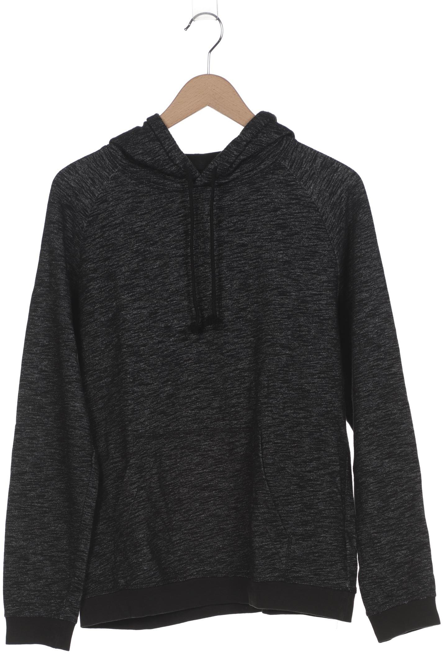 

H&M Herren Kapuzenpullover, schwarz, Gr. 48