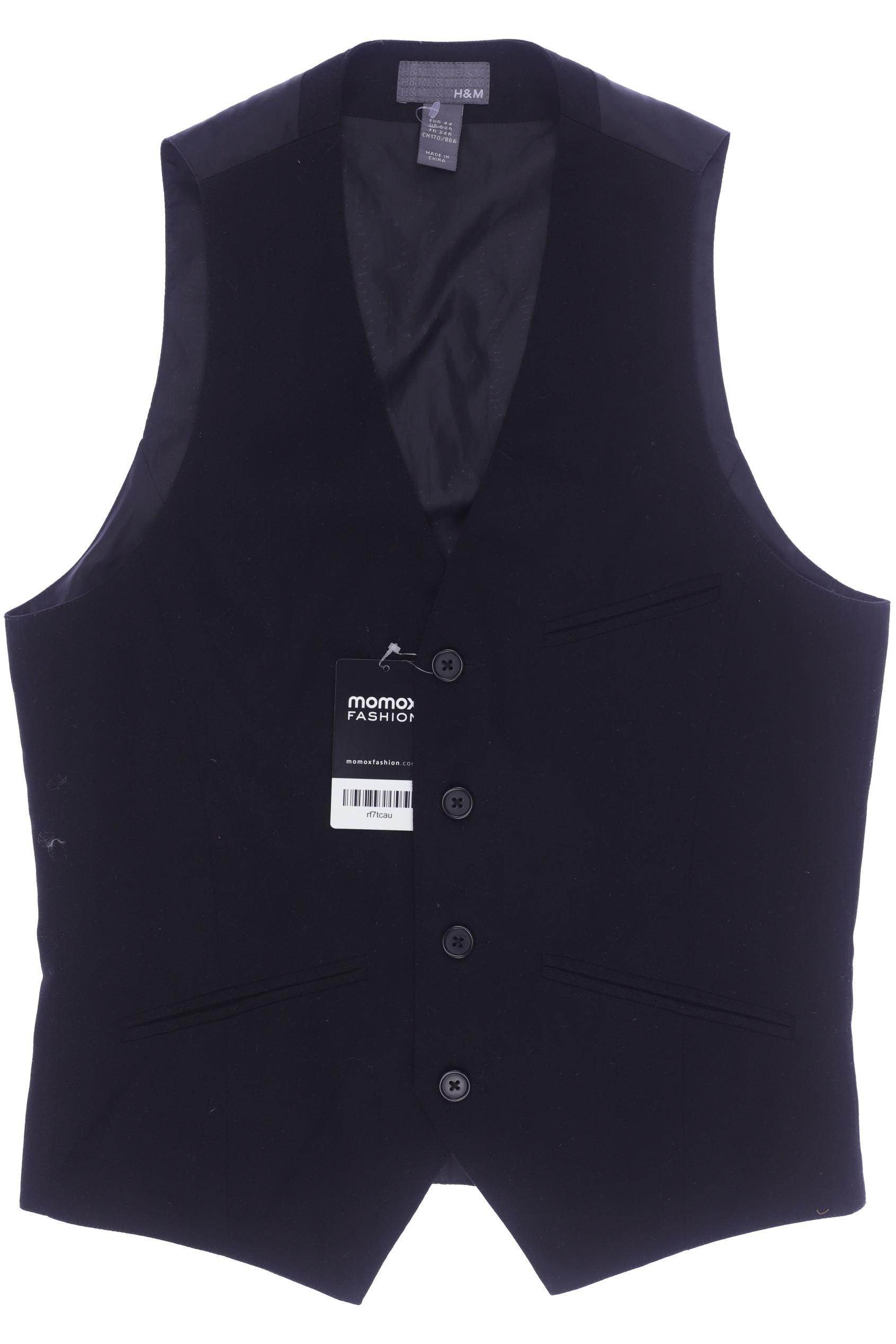 

H&M Herren Weste, schwarz, Gr. 44