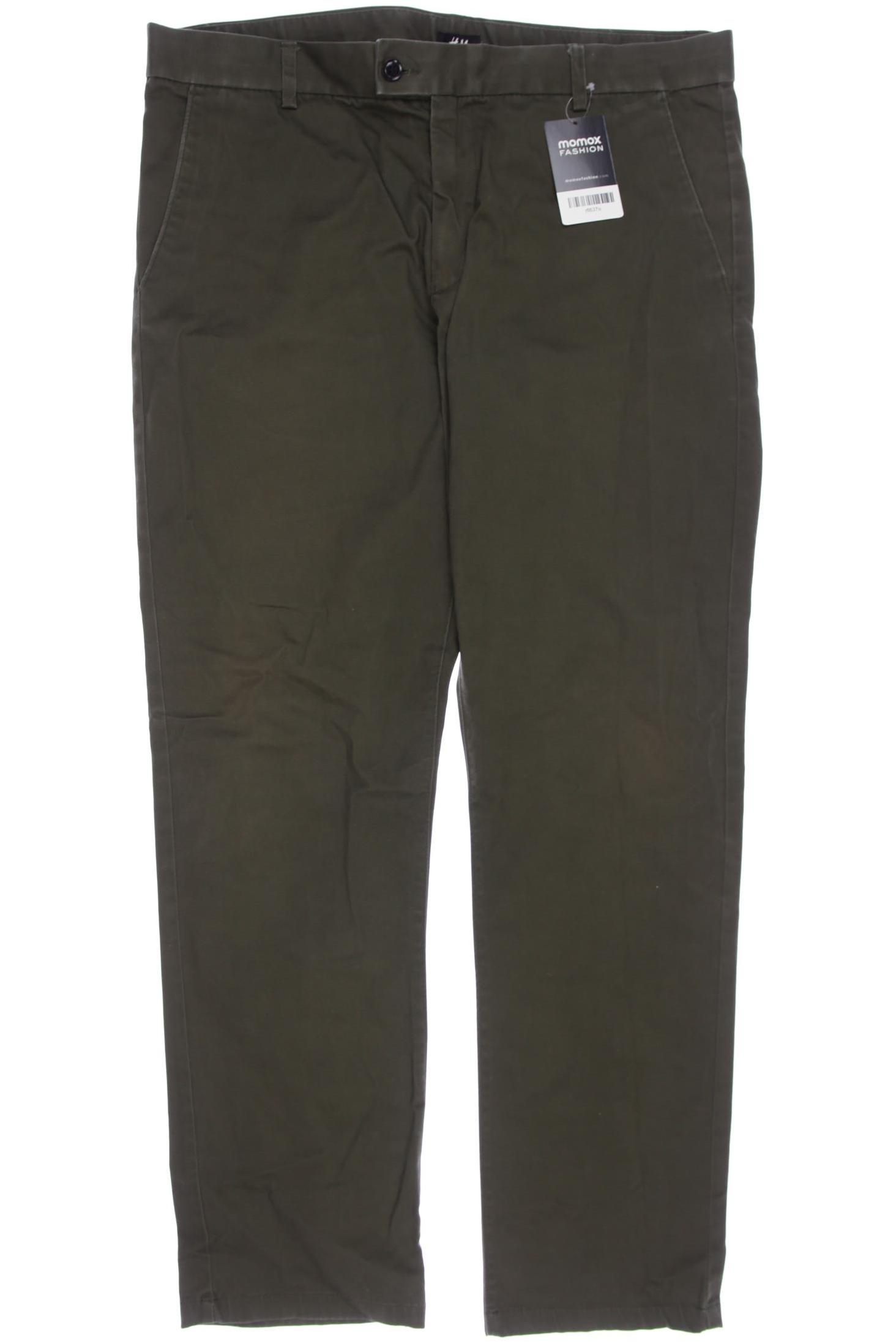 

H&M Herren Stoffhose, grün, Gr. 54