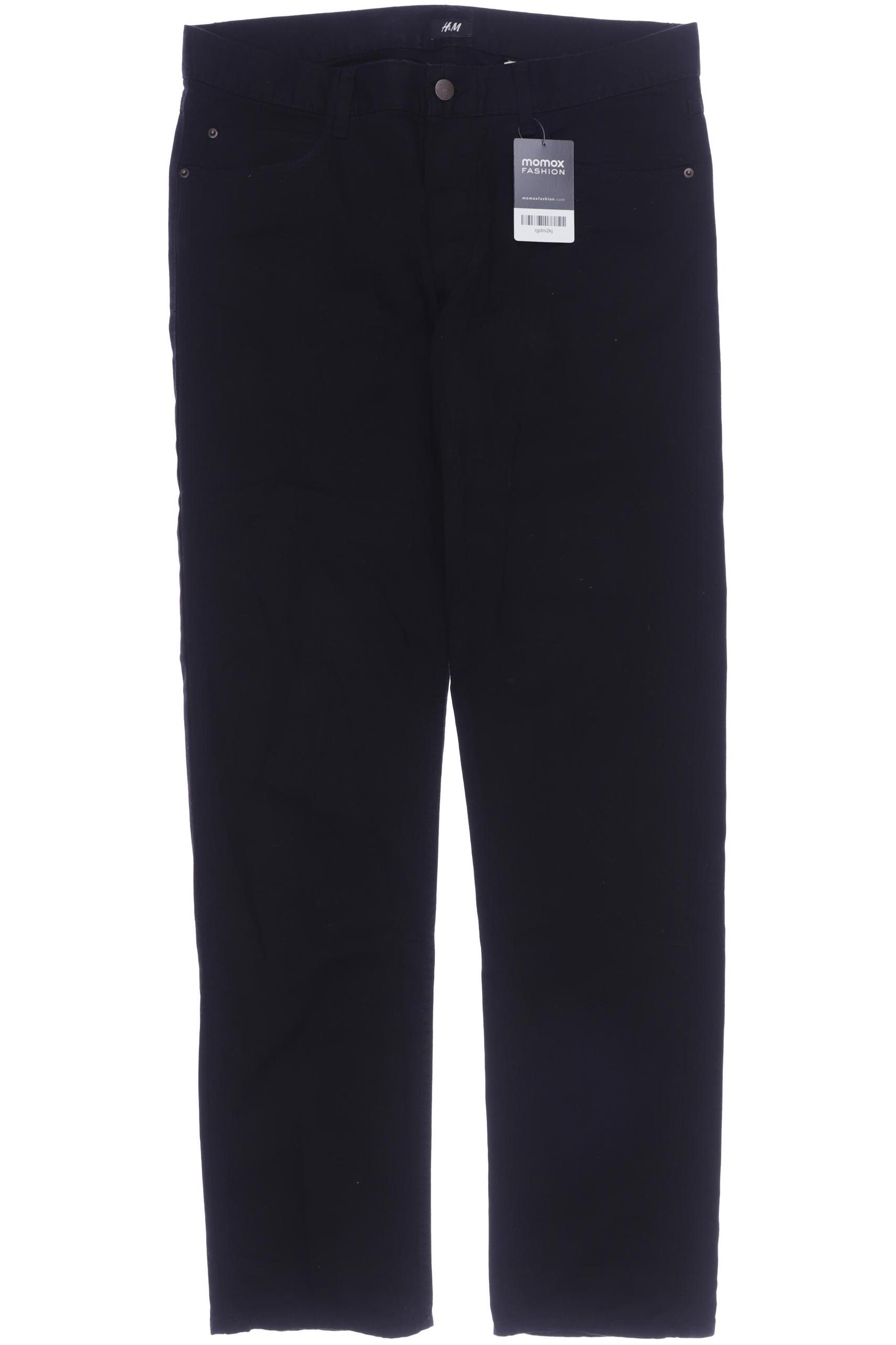 

H&M Herren Stoffhose, schwarz