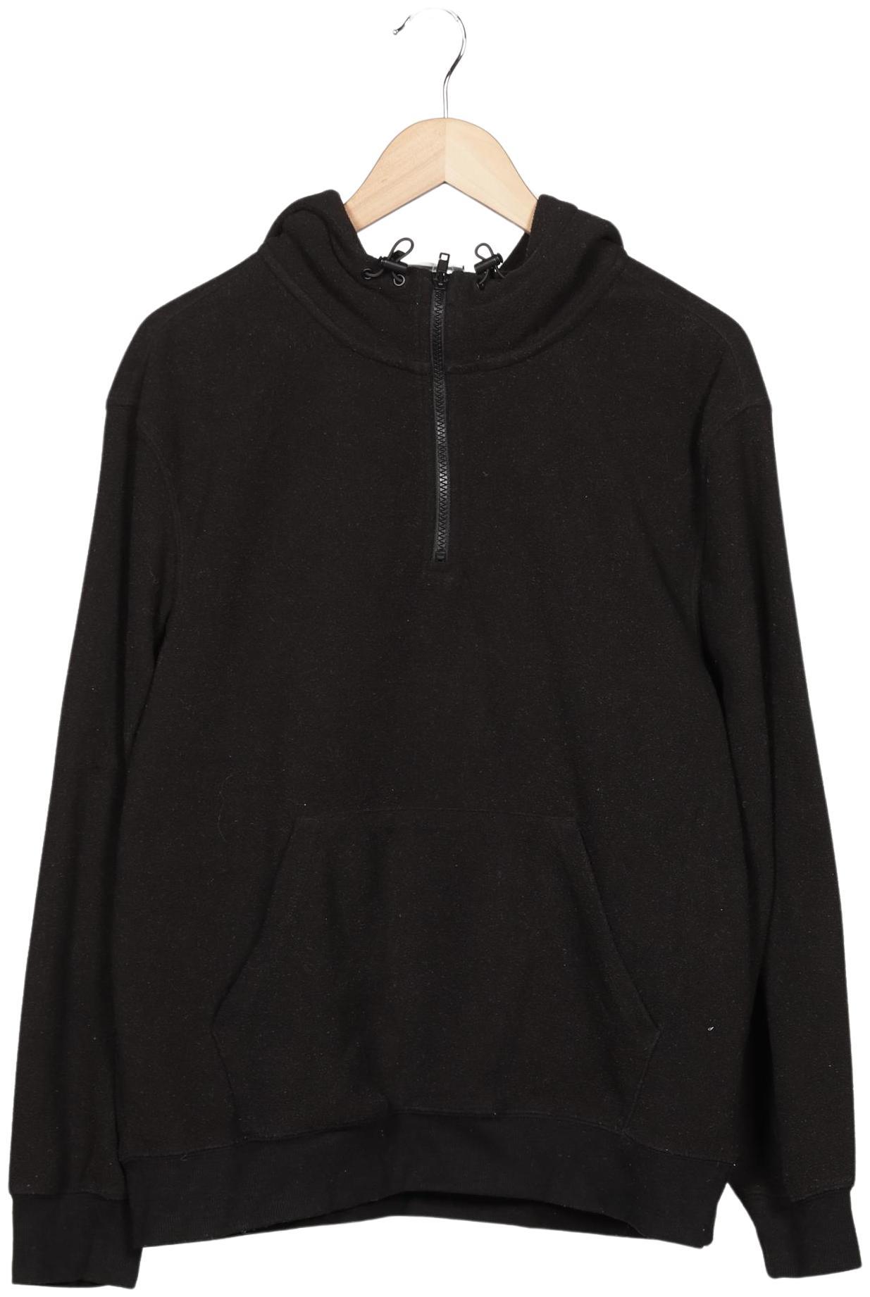 

H&M Herren Kapuzenpullover, schwarz, Gr. 48