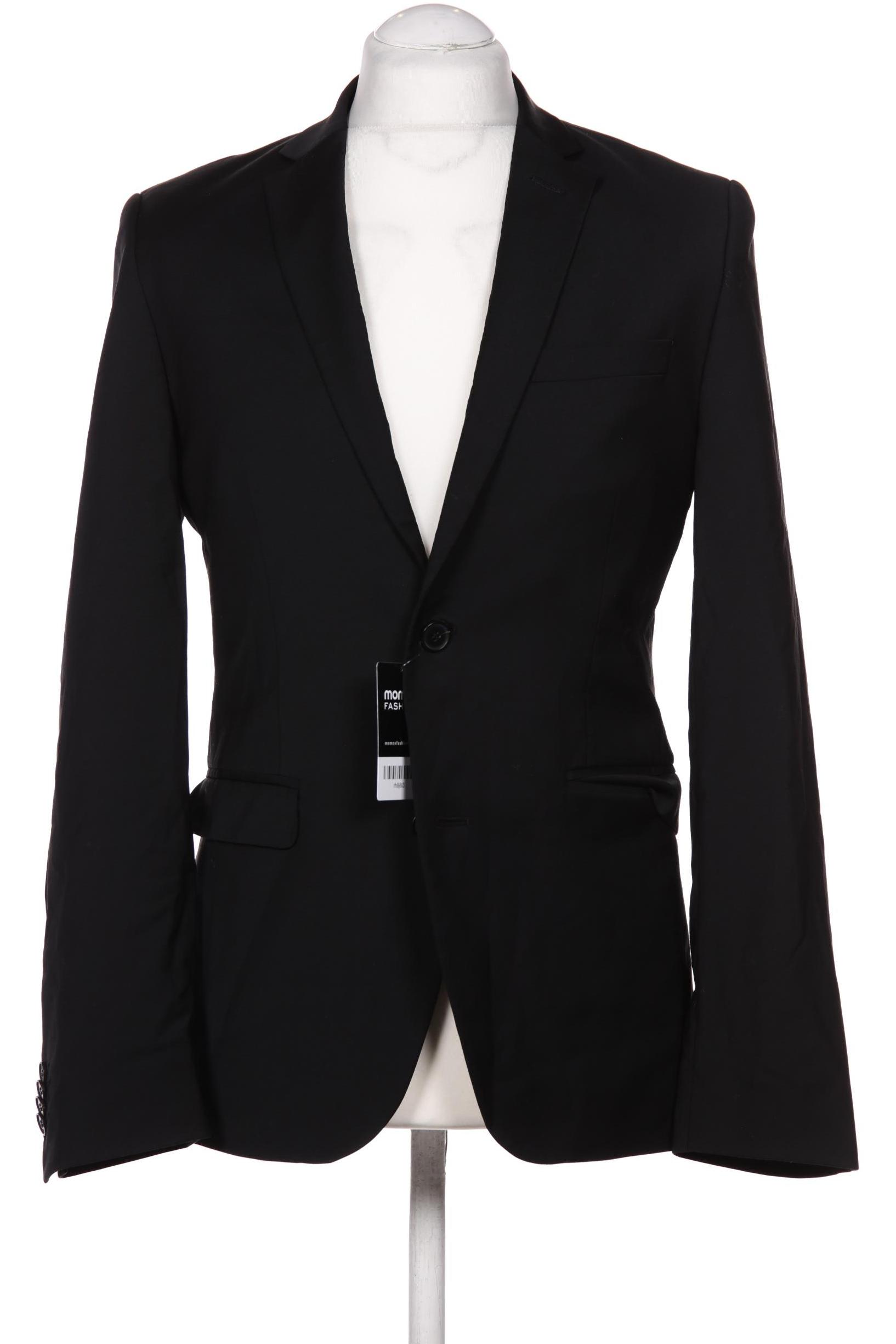 

H&M Herren Sakko, schwarz, Gr. 48