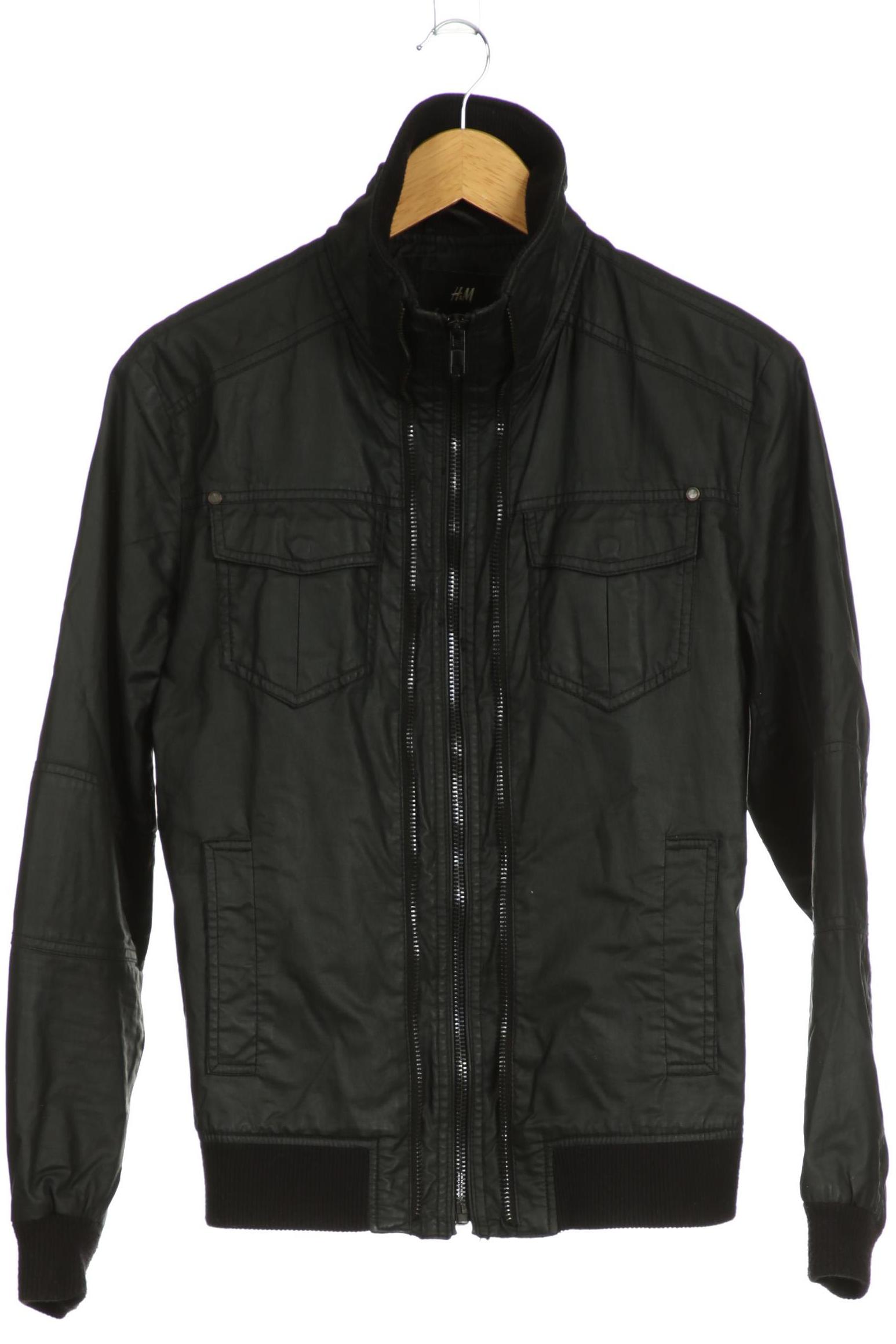 

H&M Herren Jacke, schwarz, Gr. 48
