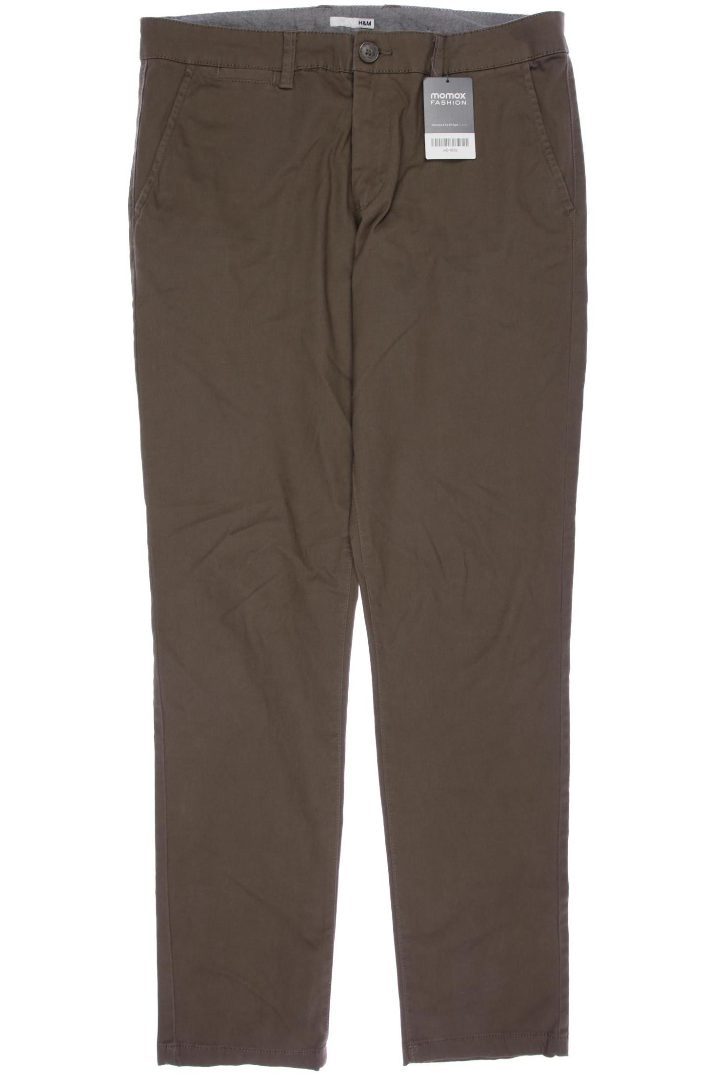 

H&M Herren Stoffhose, grün, Gr. 33