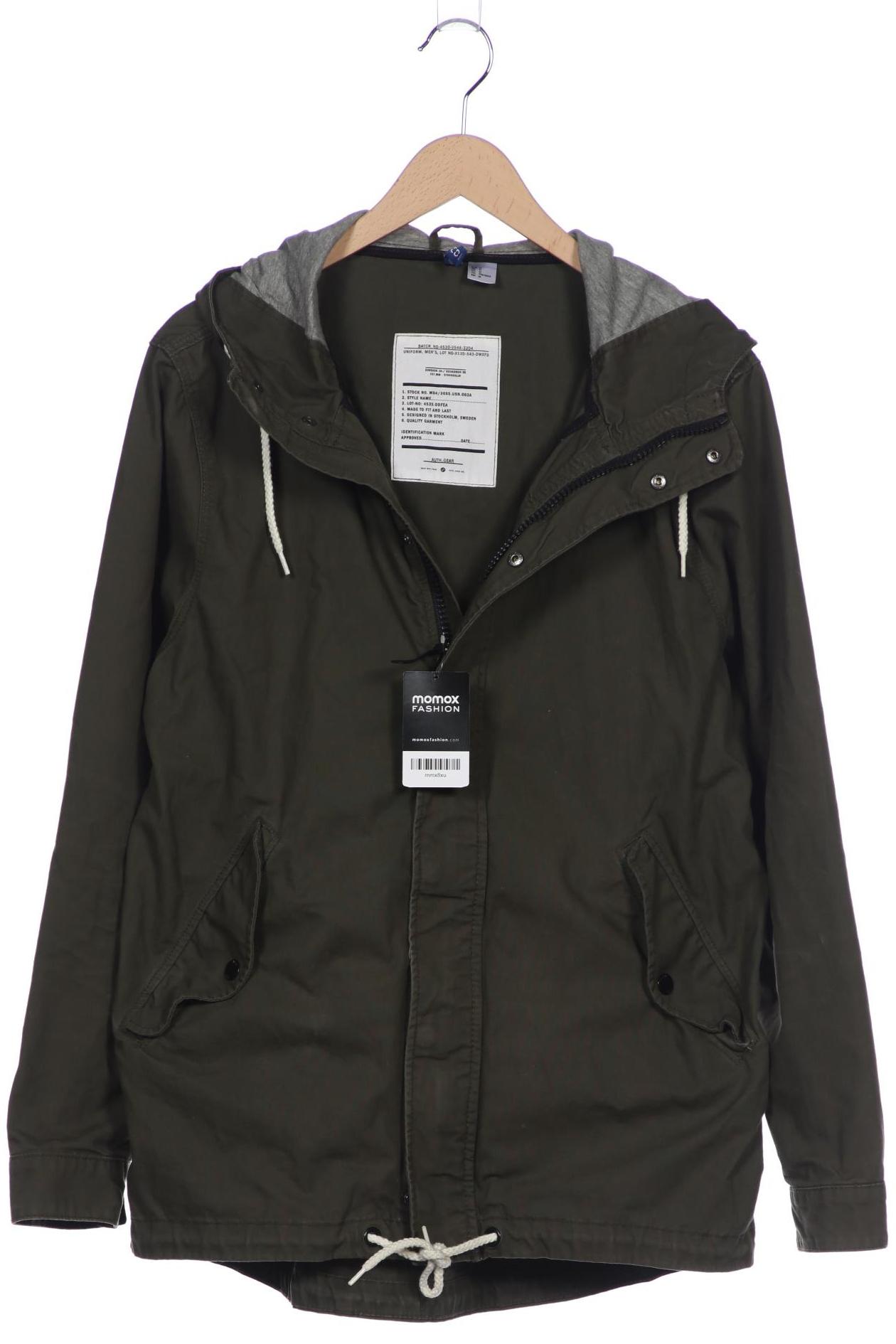 

H&M Herren Mantel, grün, Gr. 48