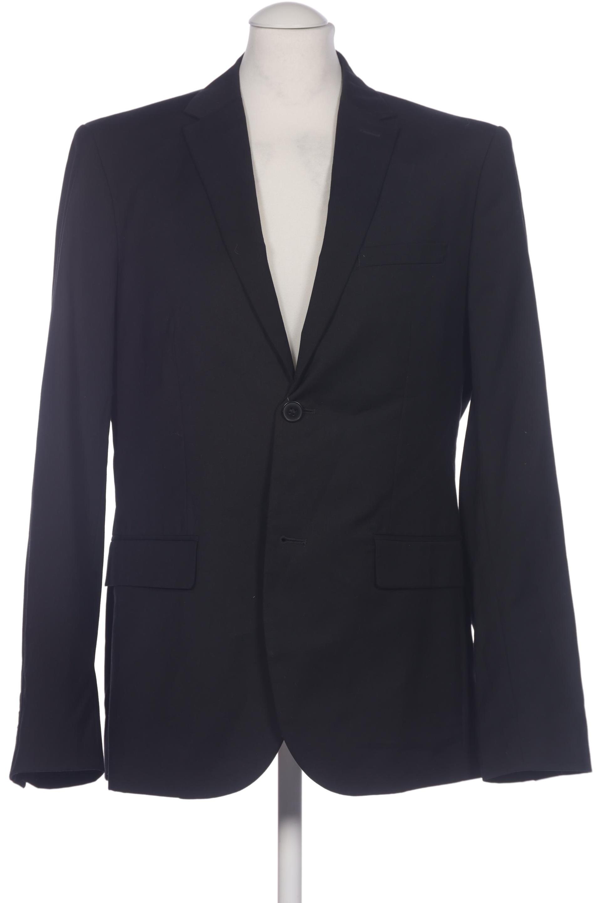 

H&M Herren Sakko, schwarz, Gr. 50