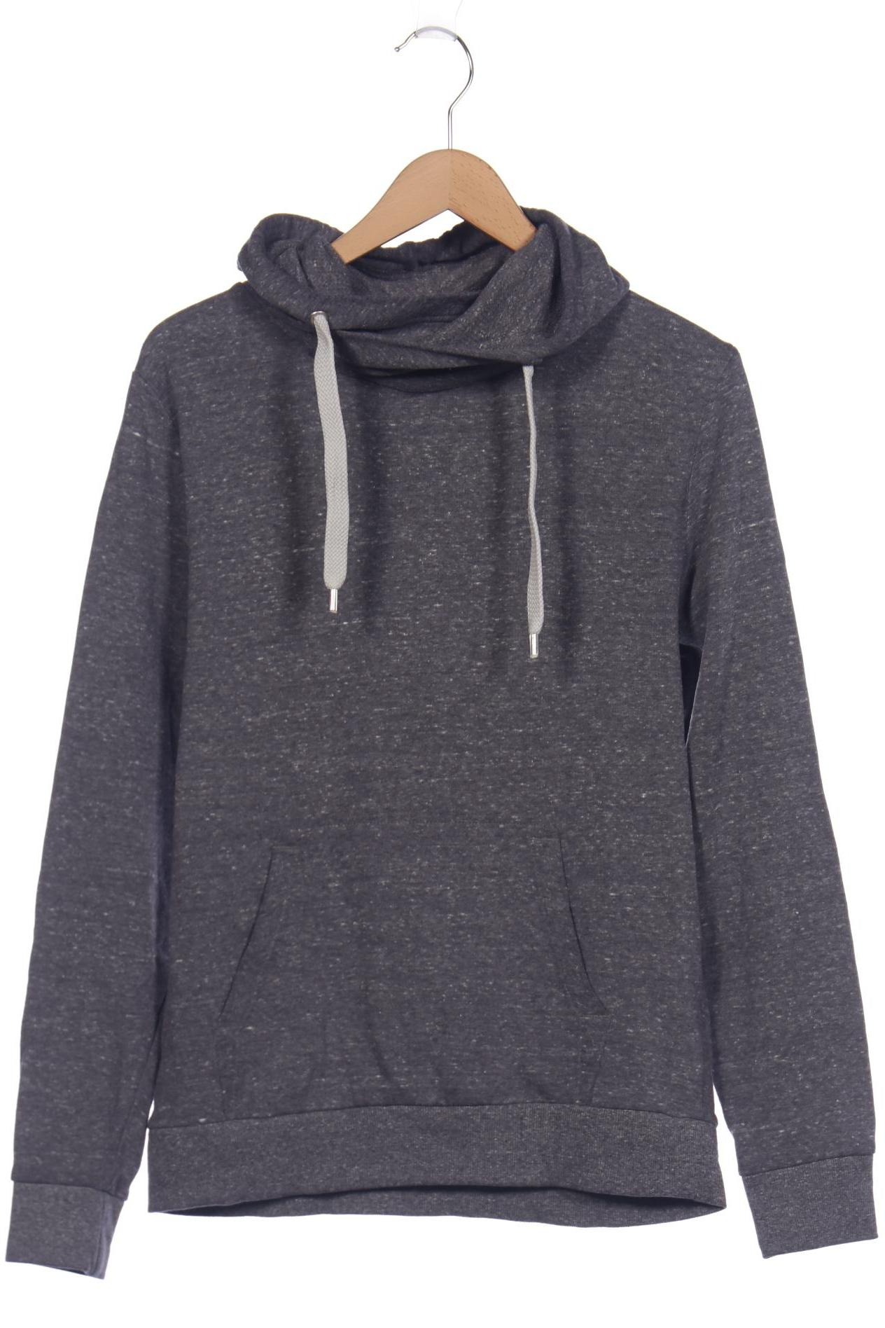 

H&M Herren Kapuzenpullover, grau, Gr. 48