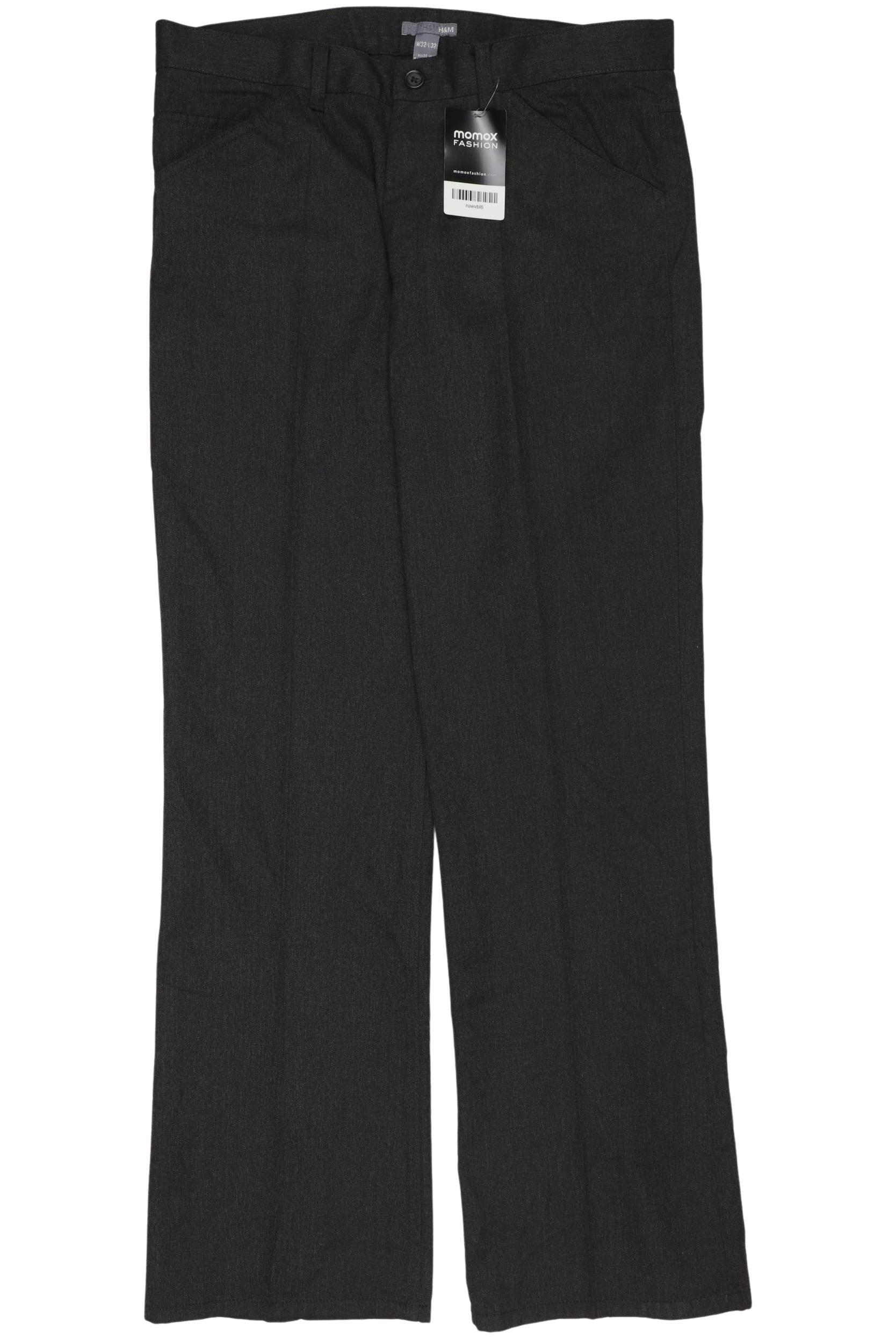 

H&M Herren Stoffhose, grau, Gr. 32