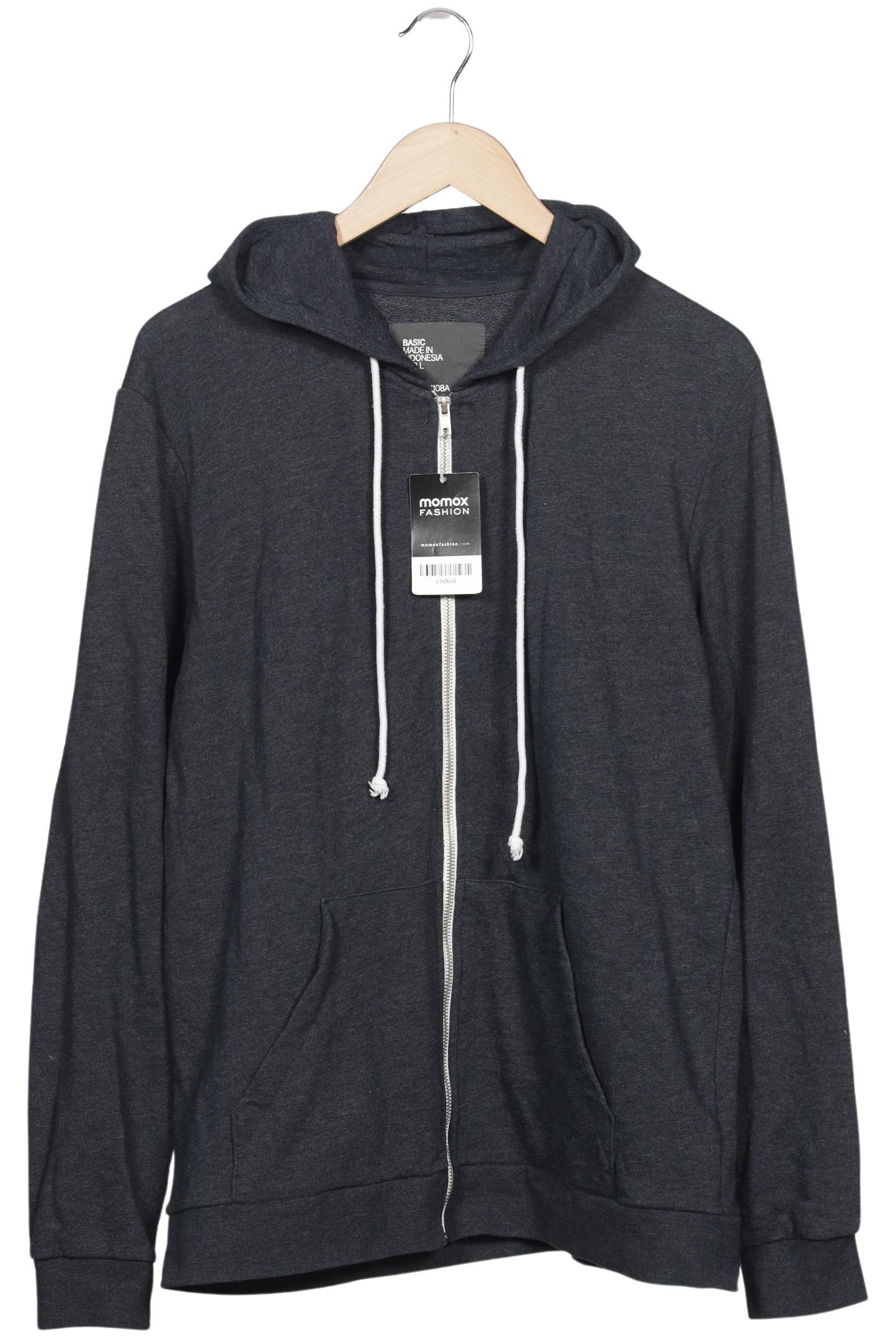 

H&M Herren Kapuzenpullover, grau, Gr. 52