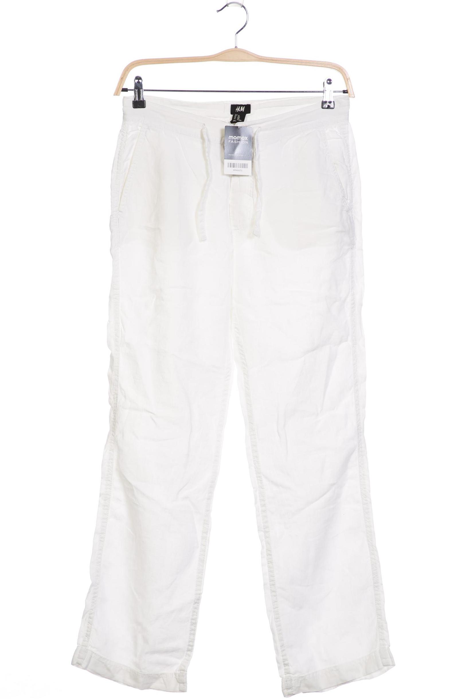 

H&M Herren Stoffhose, weiß, Gr. 46