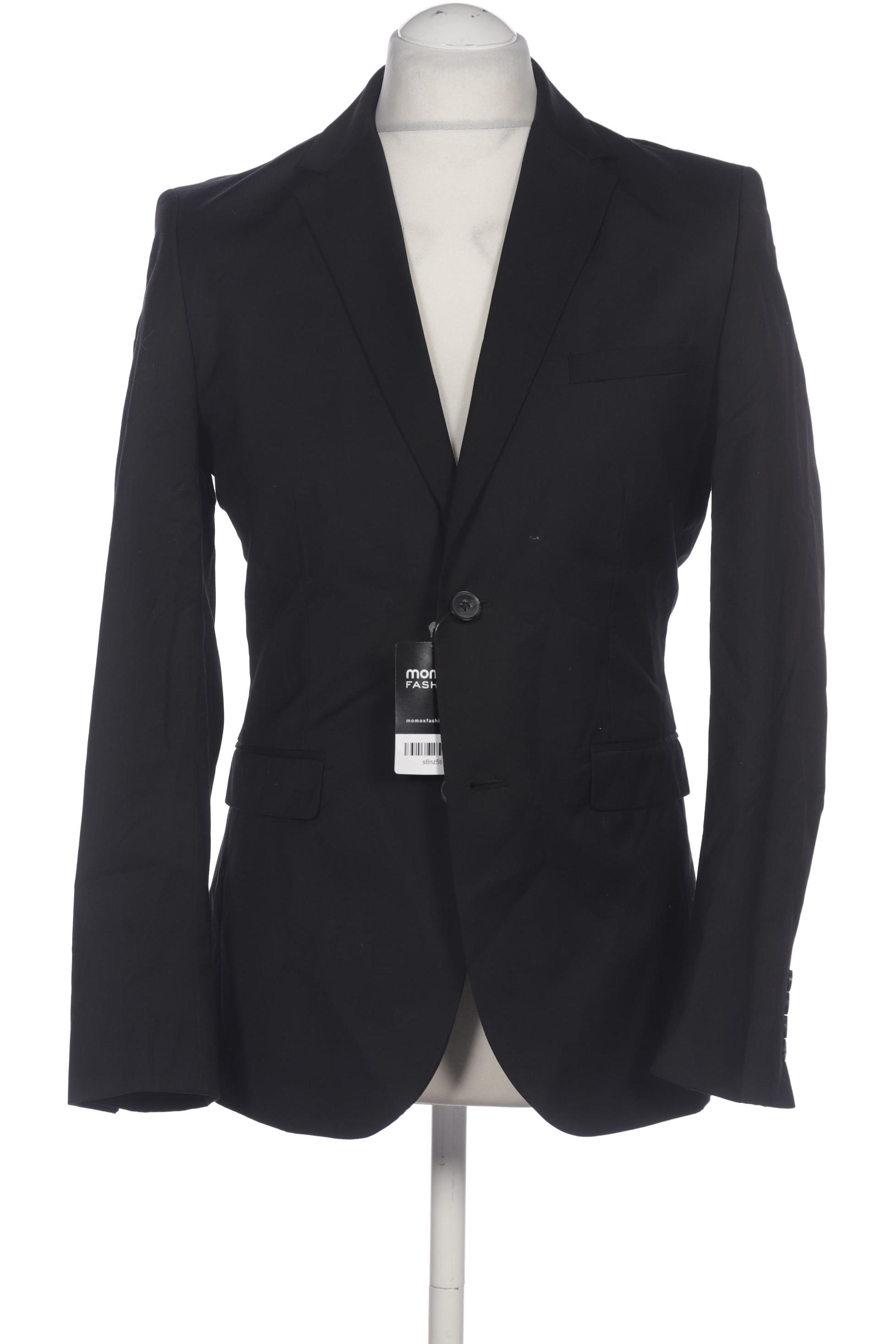 

H&M Herren Sakko, schwarz, Gr. 48