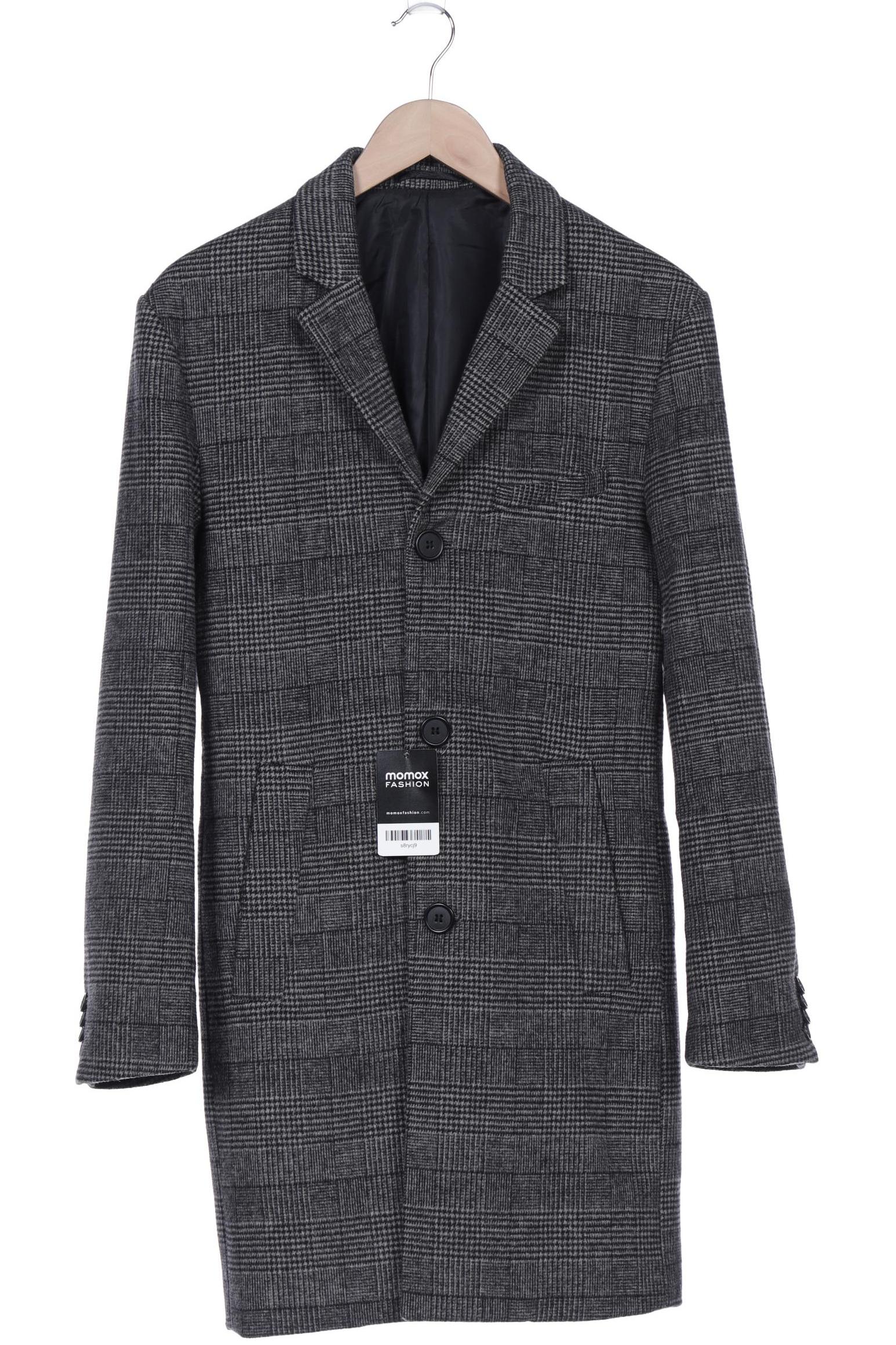 

H&M Herren Mantel, grau, Gr. 46