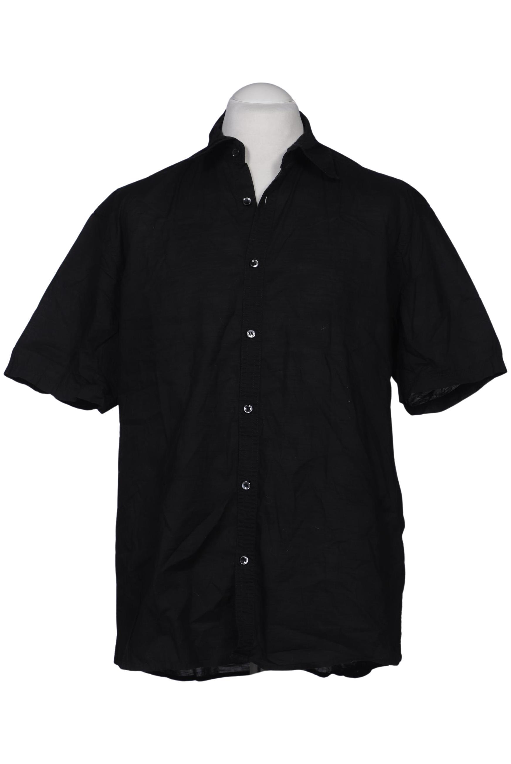 

H&M Herren Hemd, schwarz, Gr. 54