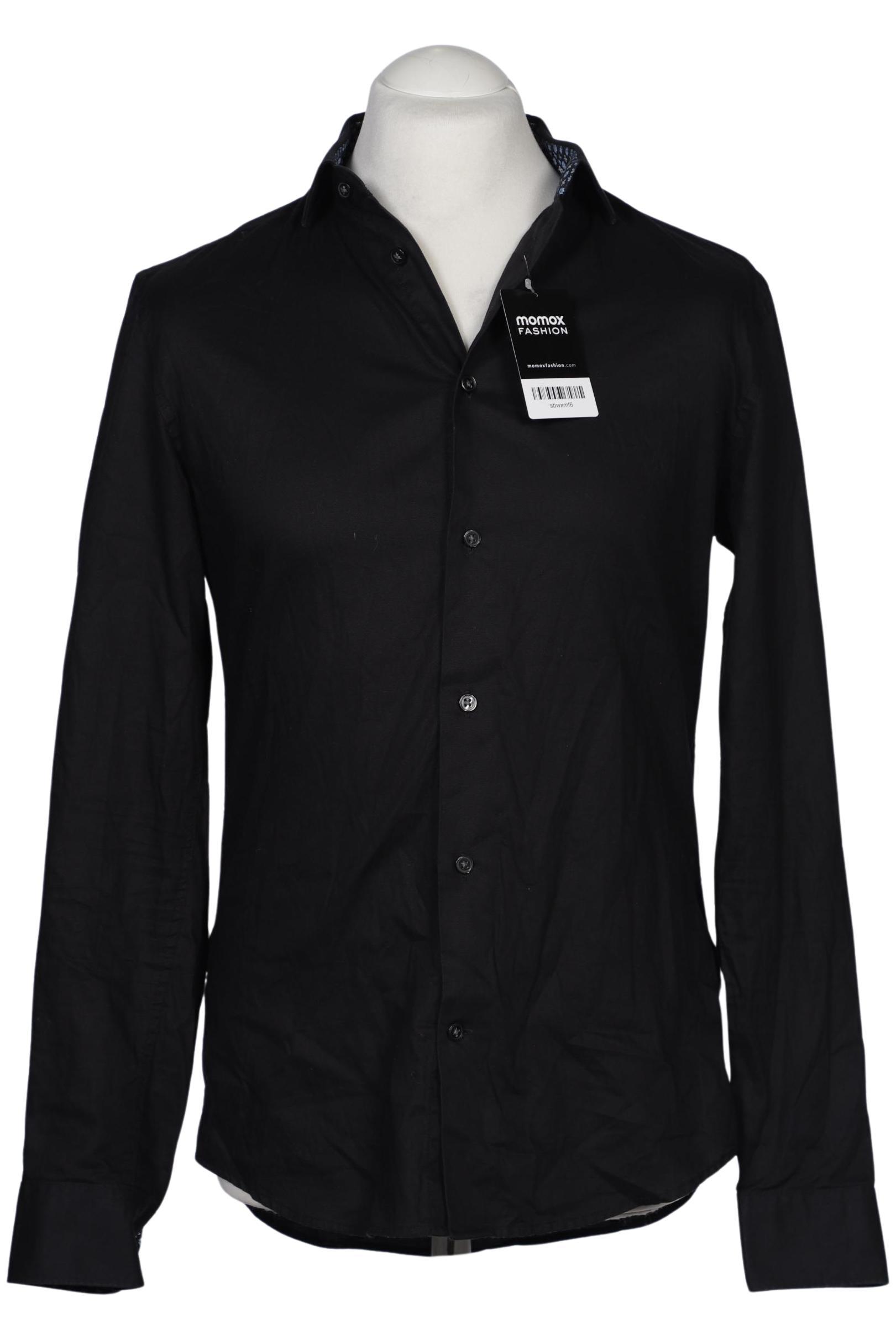 

H&M Herren Hemd, schwarz, Gr. 48