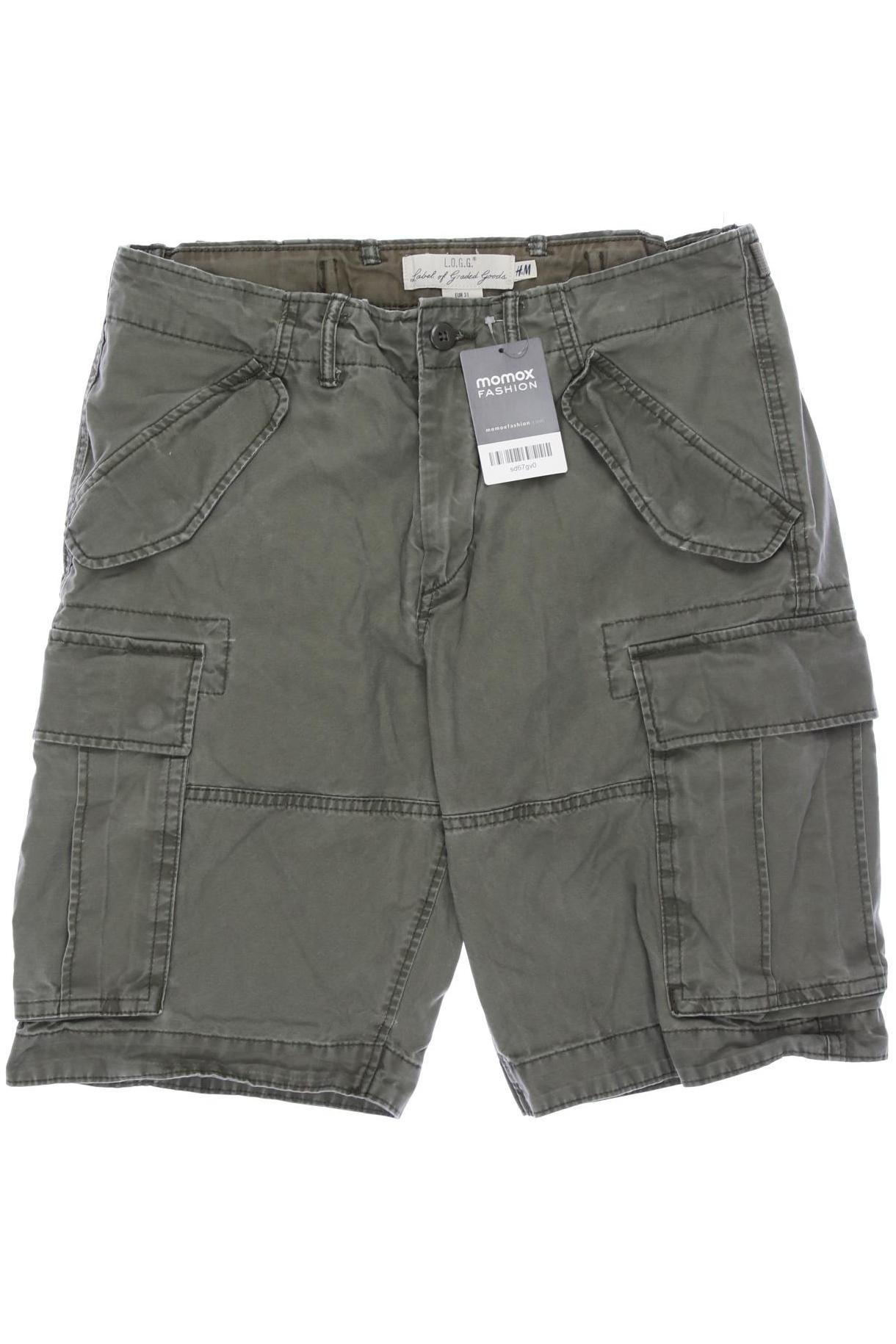 

H&M Herren Shorts, grün, Gr. 48