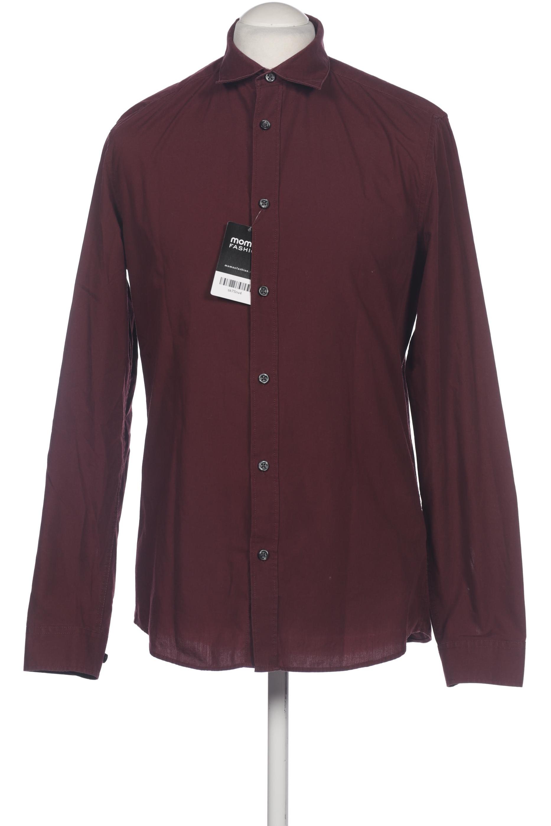 

H&M Herren Hemd, bordeaux, Gr. 48