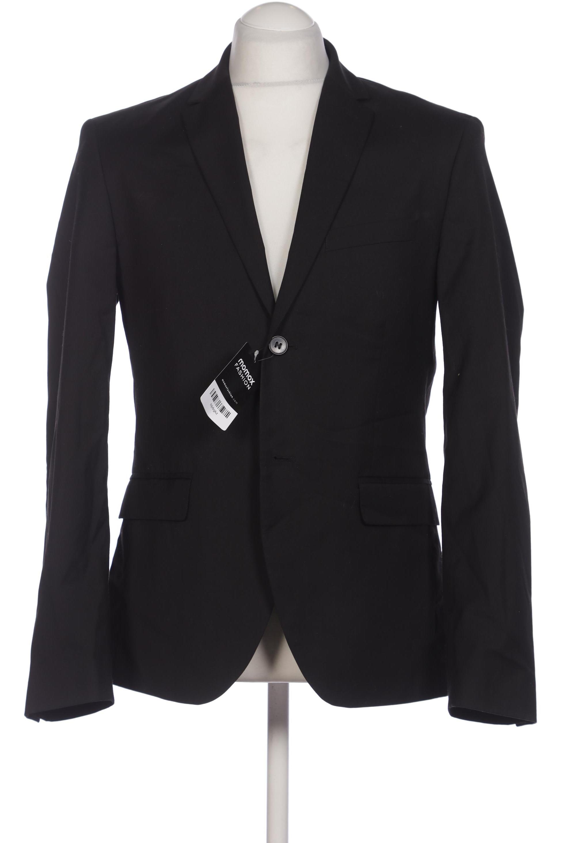 

H&M Herren Sakko, schwarz, Gr. 50