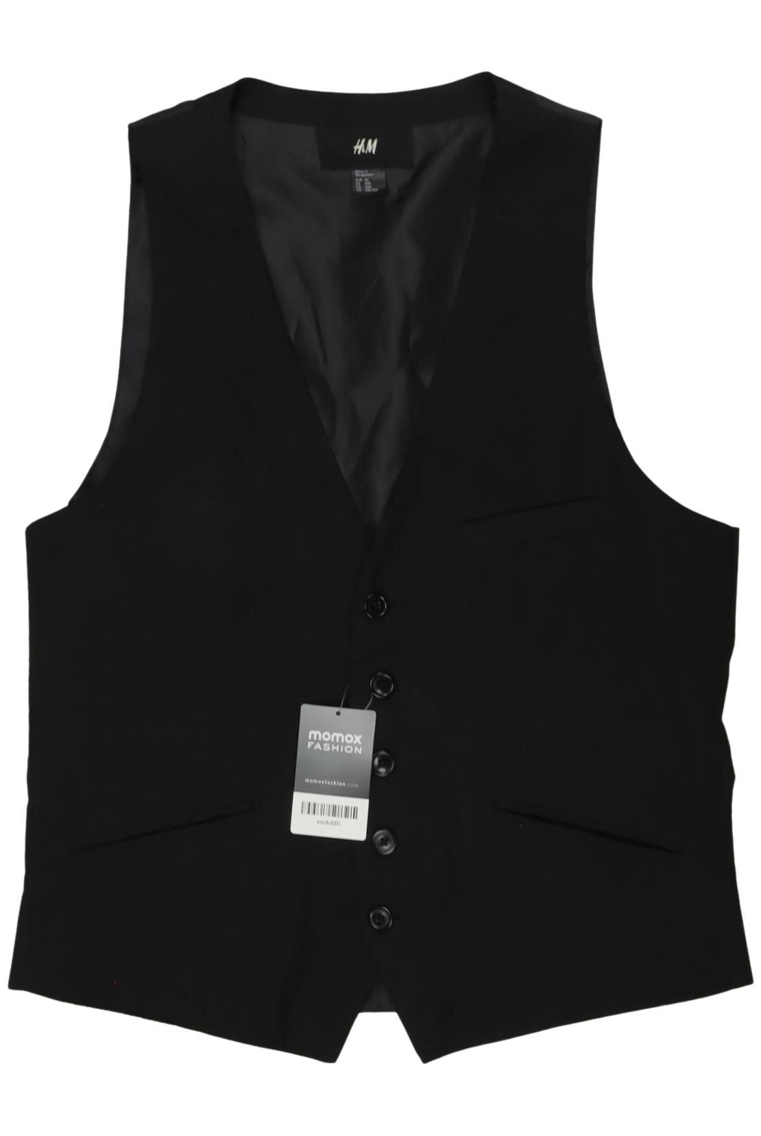 

H&M Herren Weste, schwarz, Gr. 50