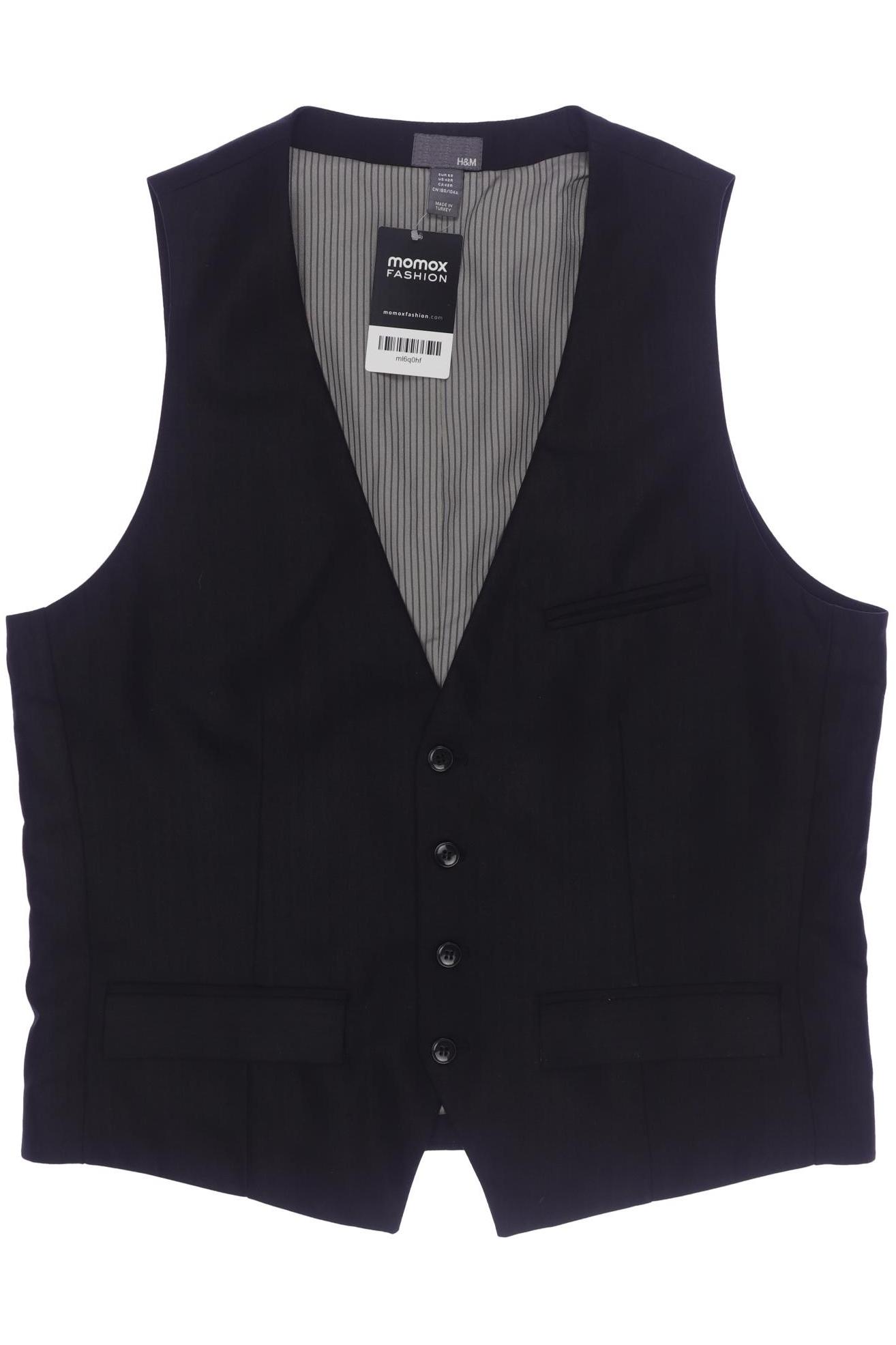

H&M Herren Weste, schwarz, Gr. 52