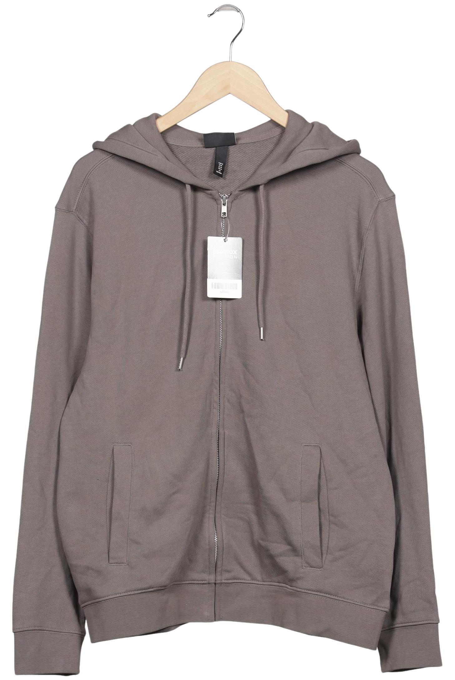 

H&M Herren Kapuzenpullover, grau, Gr. 48
