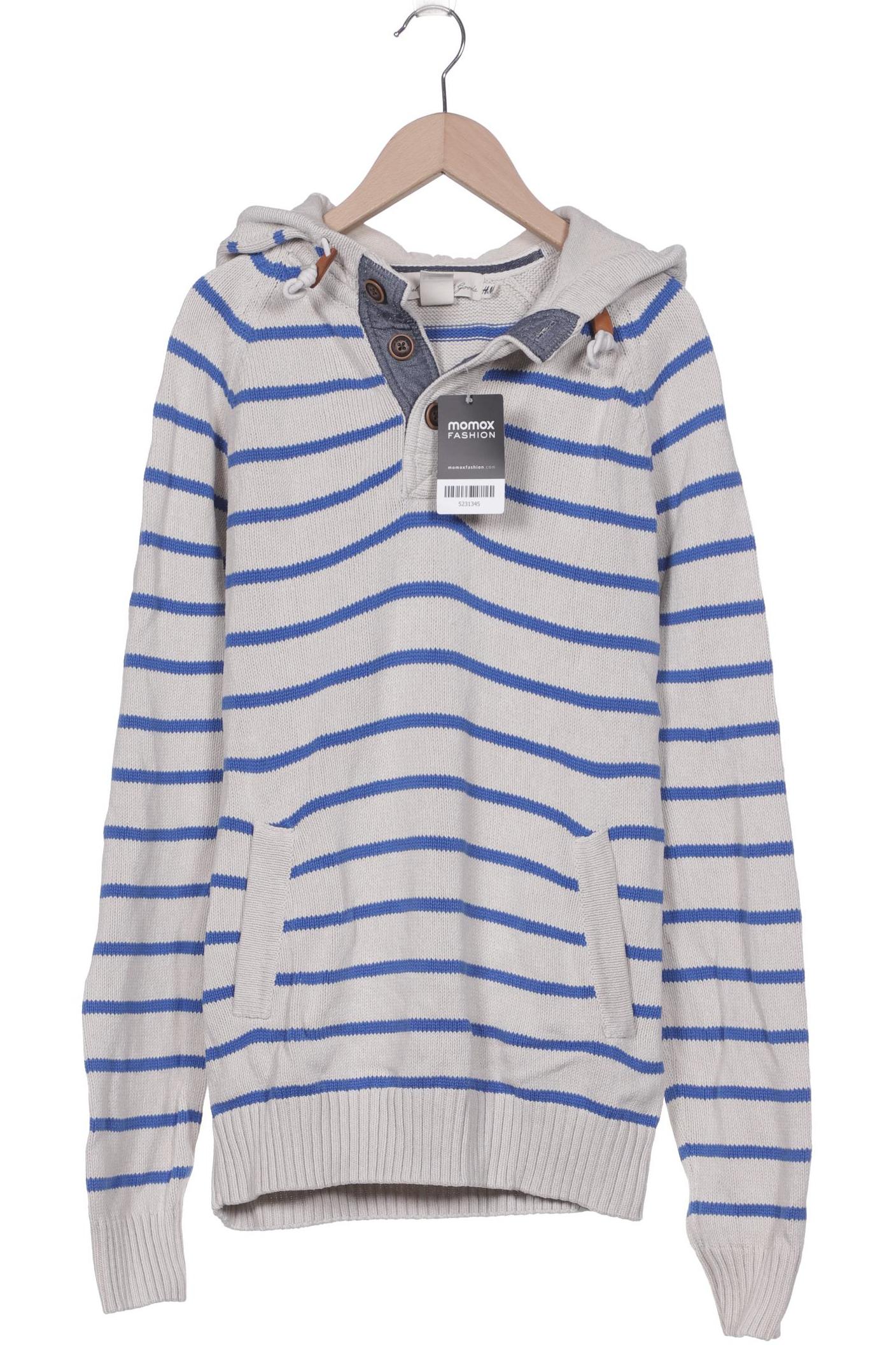 

H&M Herren Kapuzenpullover, cremeweiß, Gr. 48
