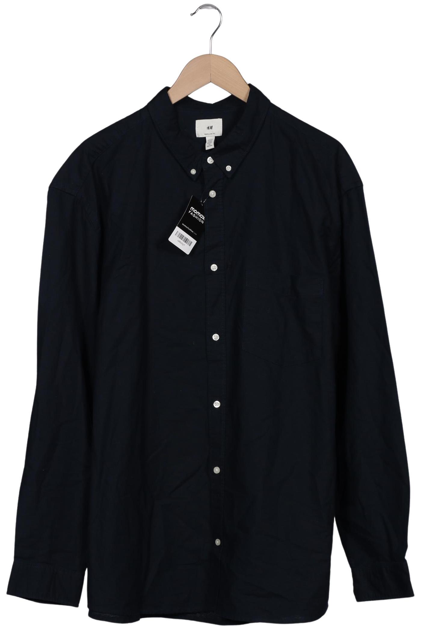 

H&M Herren Hemd, marineblau, Gr. 56