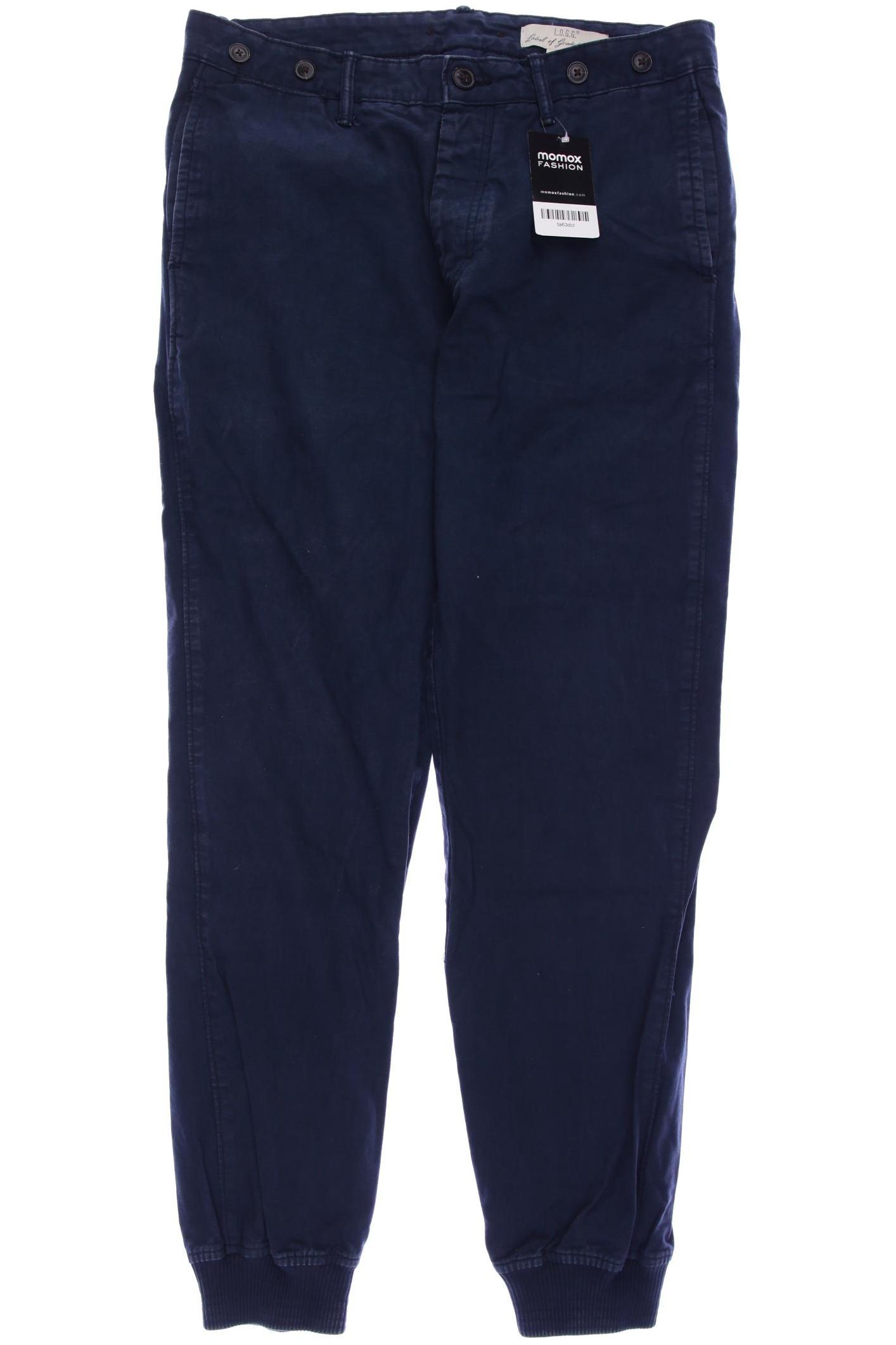 

H&M Herren Stoffhose, marineblau