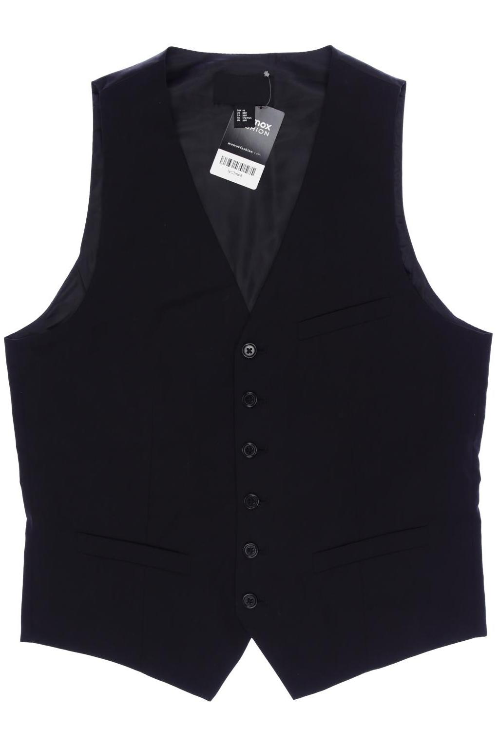 

H&M Herren Weste, schwarz, Gr. 48