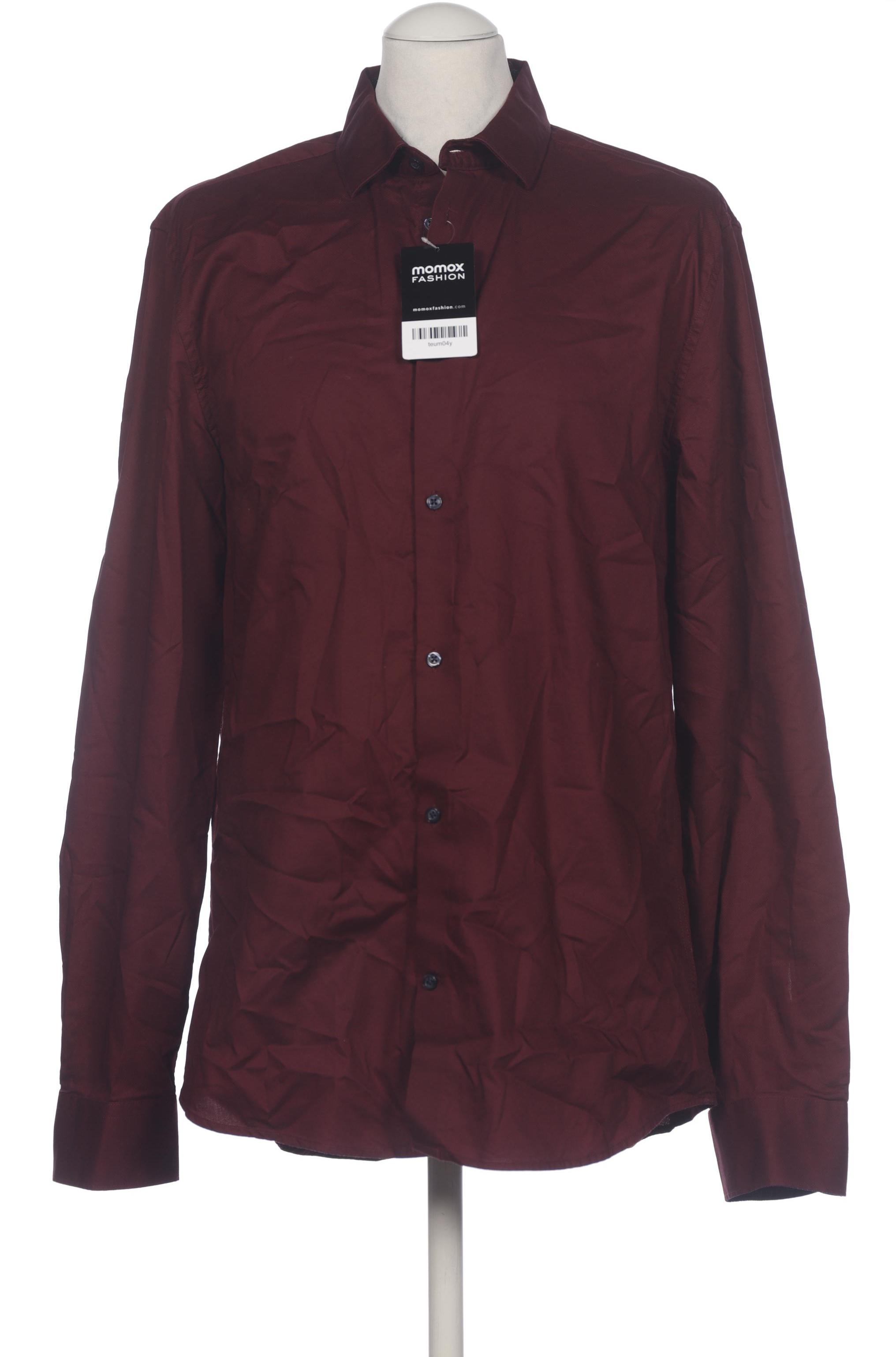 

H&M Herren Hemd, bordeaux, Gr. 52