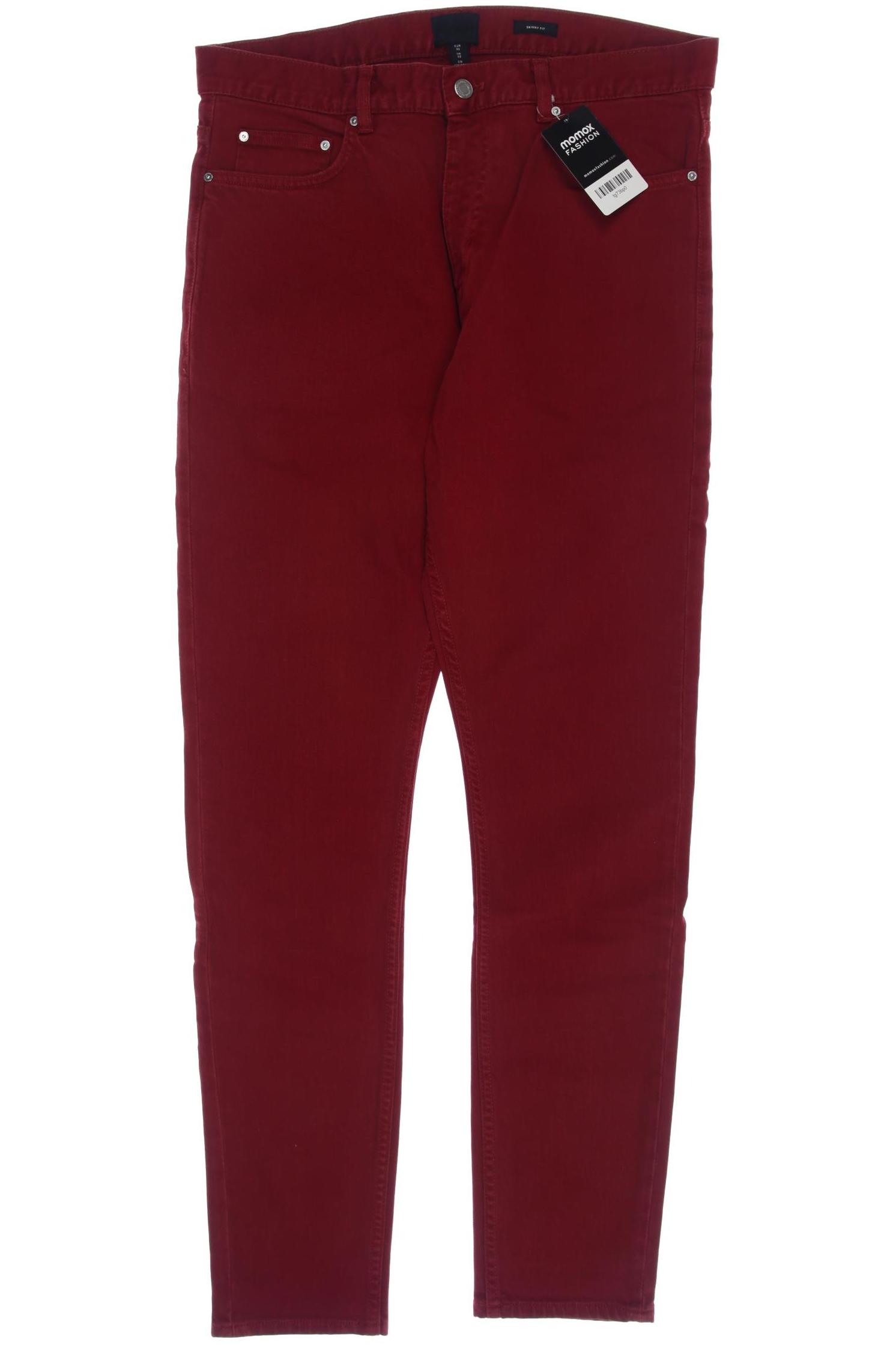 

H&M Herren Jeans, rot, Gr. 32