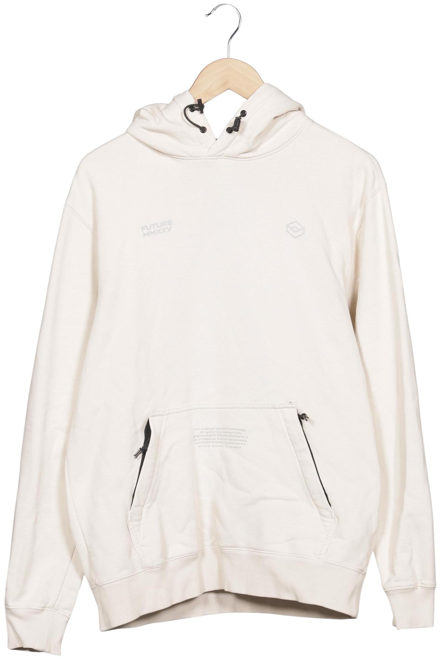 

H&M Herren Kapuzenpullover, cremeweiß, Gr. 48