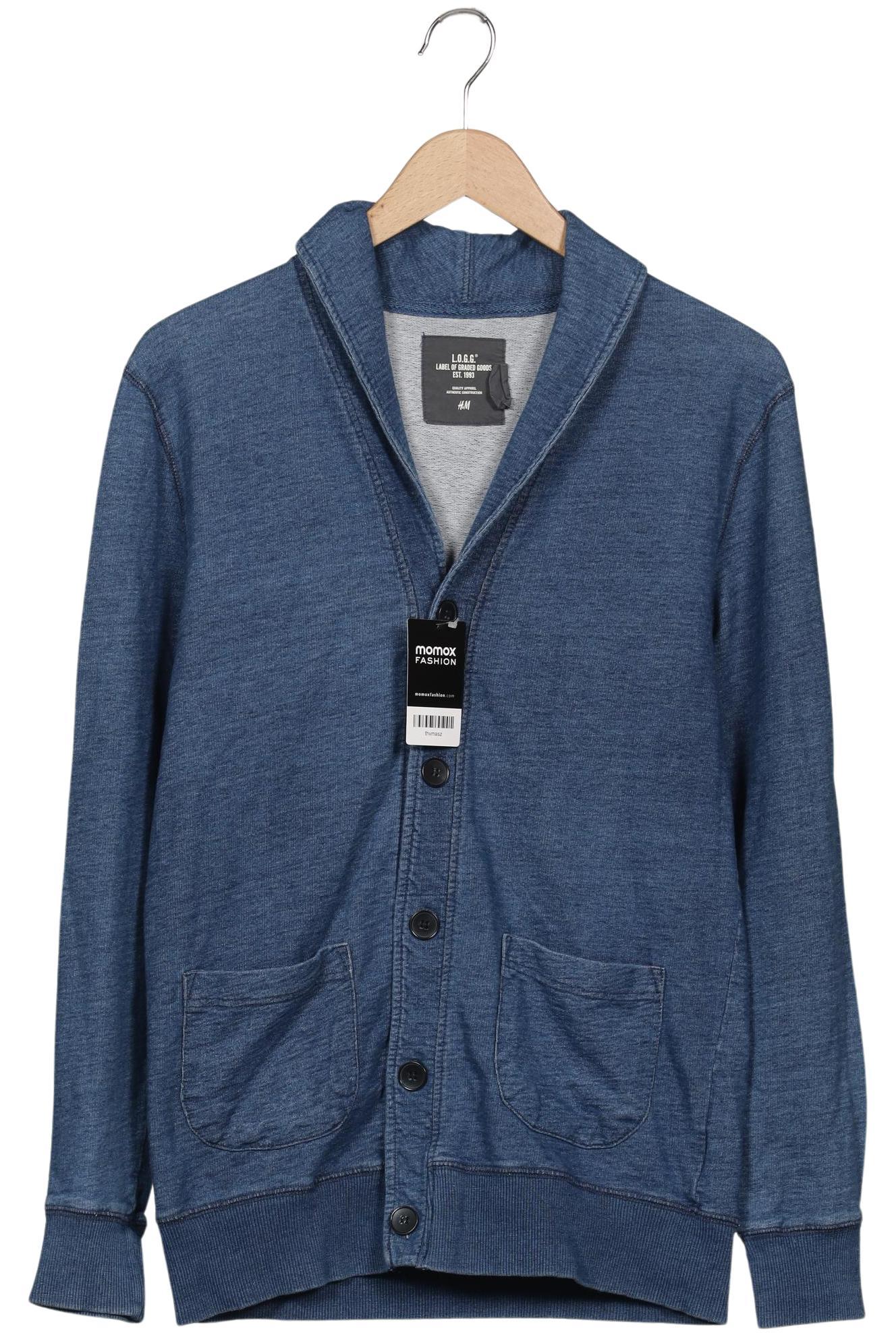 

H&M Herren Sweatshirt, blau, Gr. 46