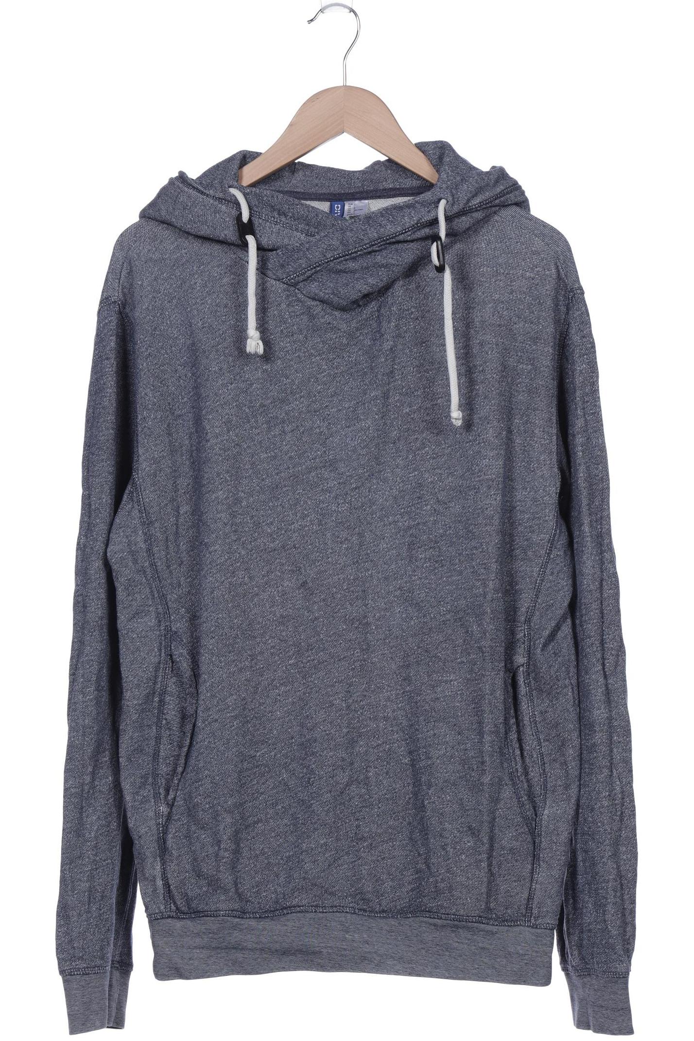 

H&M Herren Kapuzenpullover, grau, Gr. 52