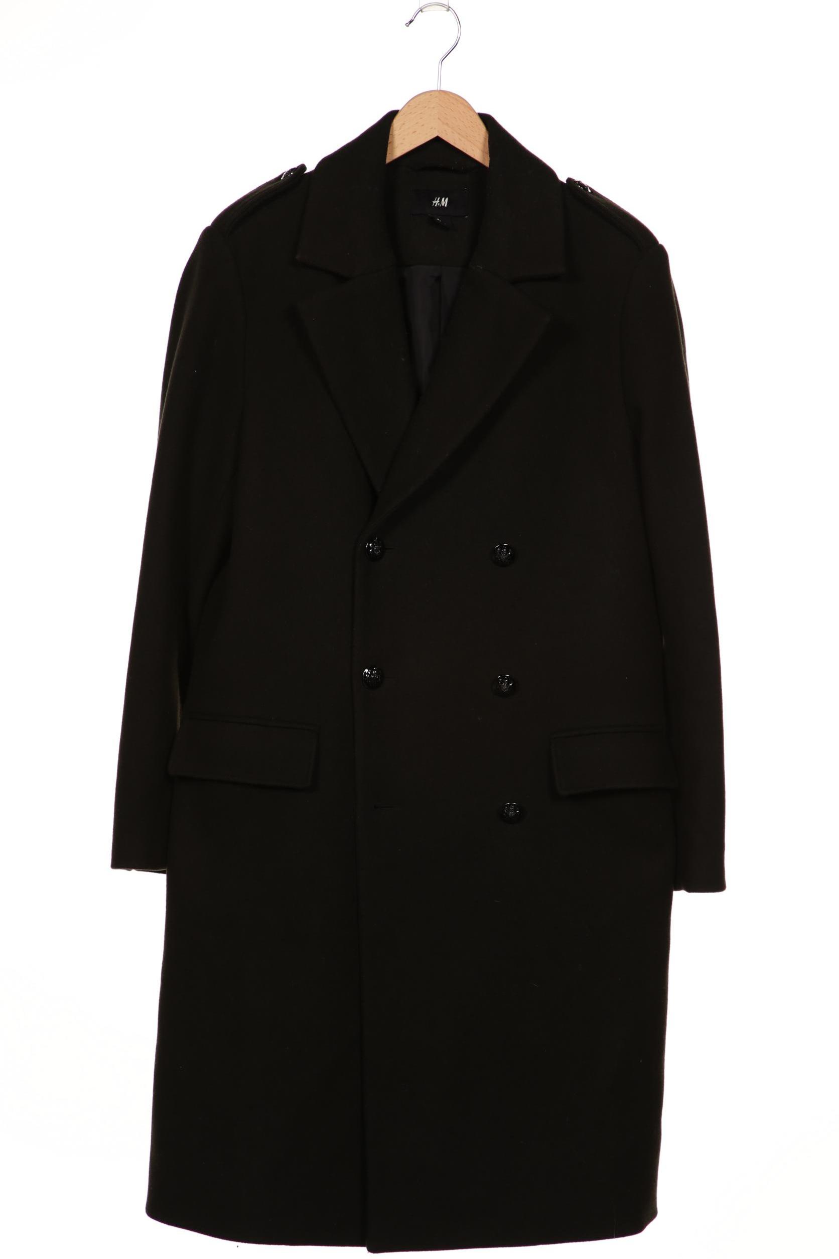 

H&M Herren Mantel, grün, Gr. 48