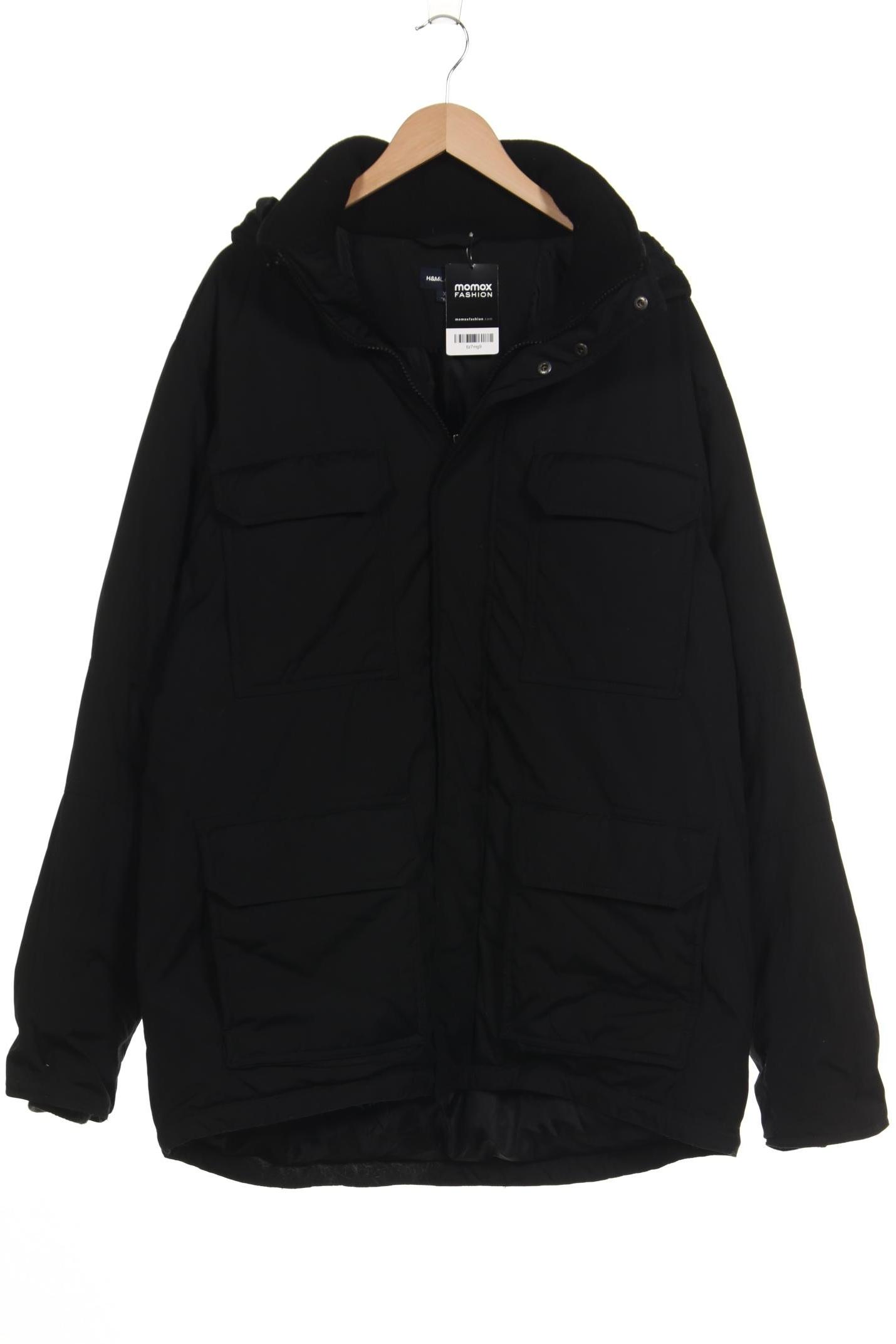 

H&M Herren Mantel, schwarz, Gr. 54