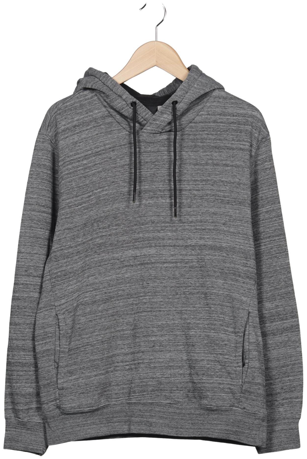 

H&M Herren Kapuzenpullover, grau, Gr. 48