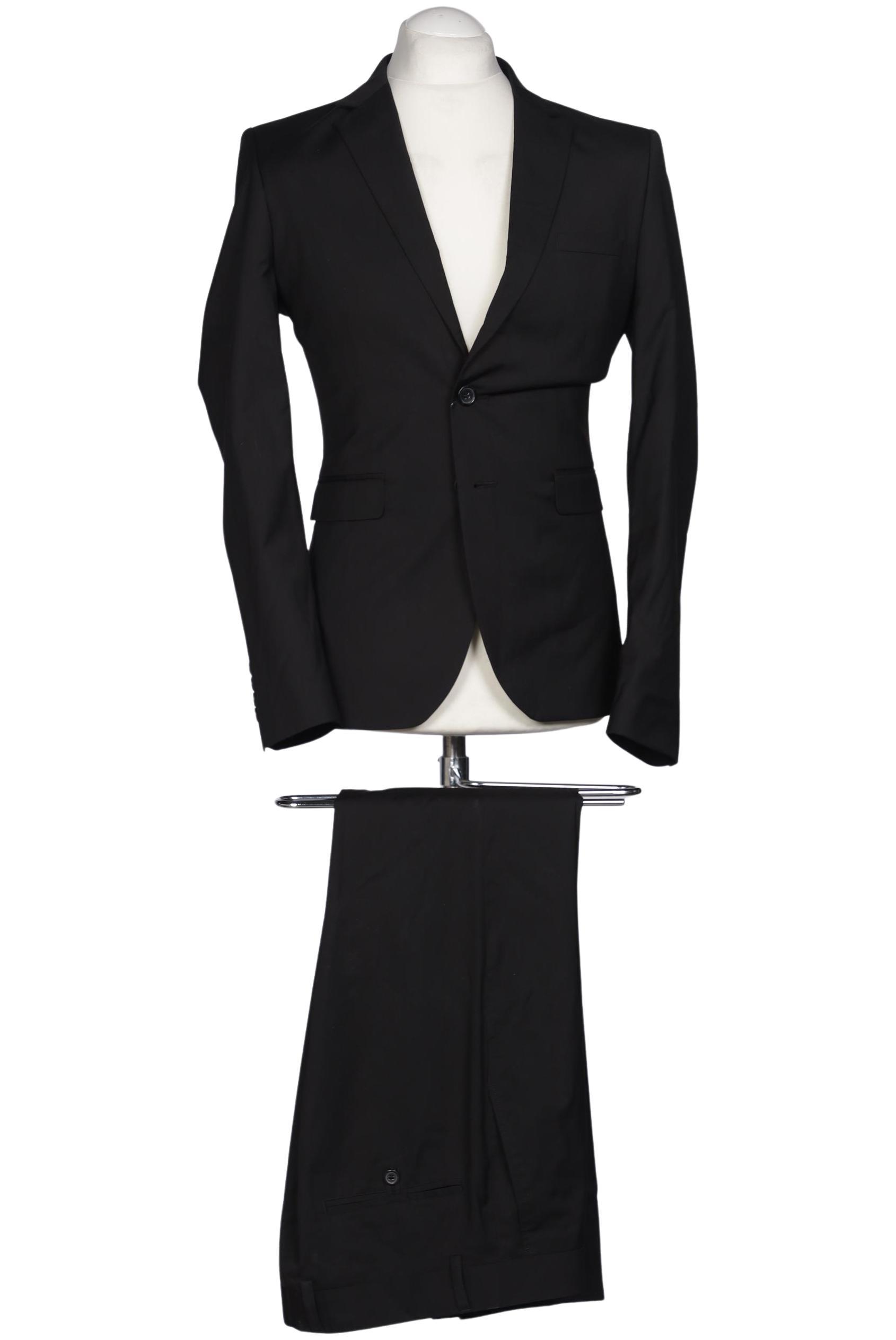 

H&M Herren Anzug, schwarz, Gr. 46