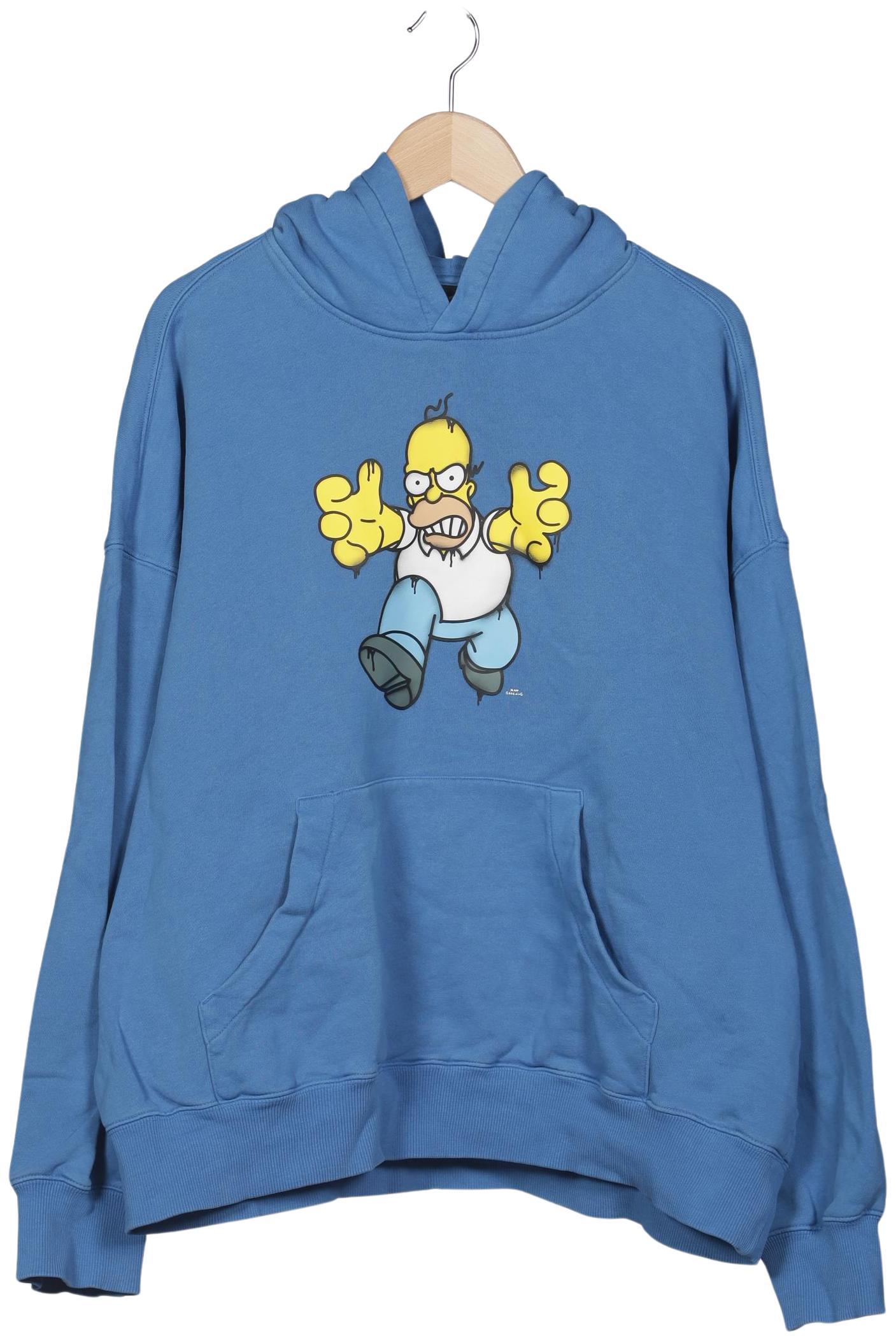 

H&M Herren Kapuzenpullover, blau, Gr. 52