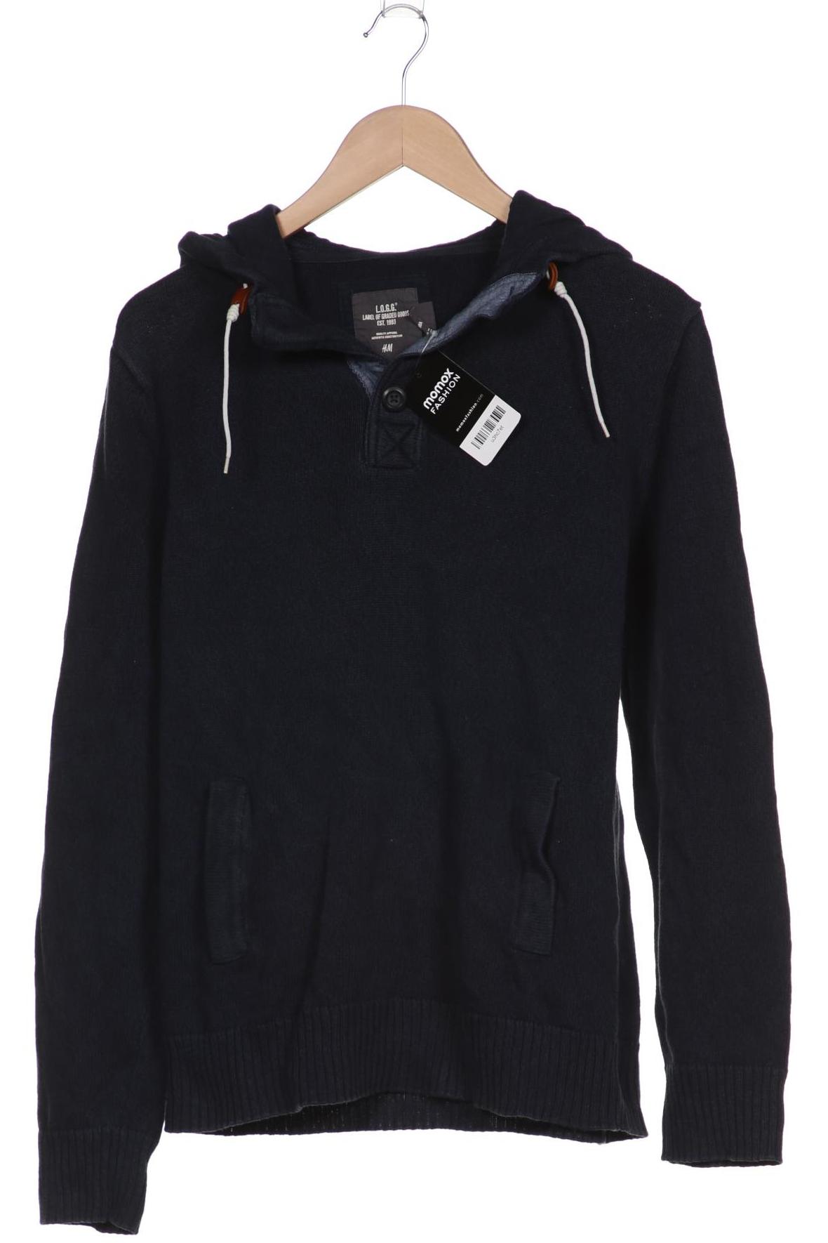 

H&M Herren Kapuzenpullover, marineblau