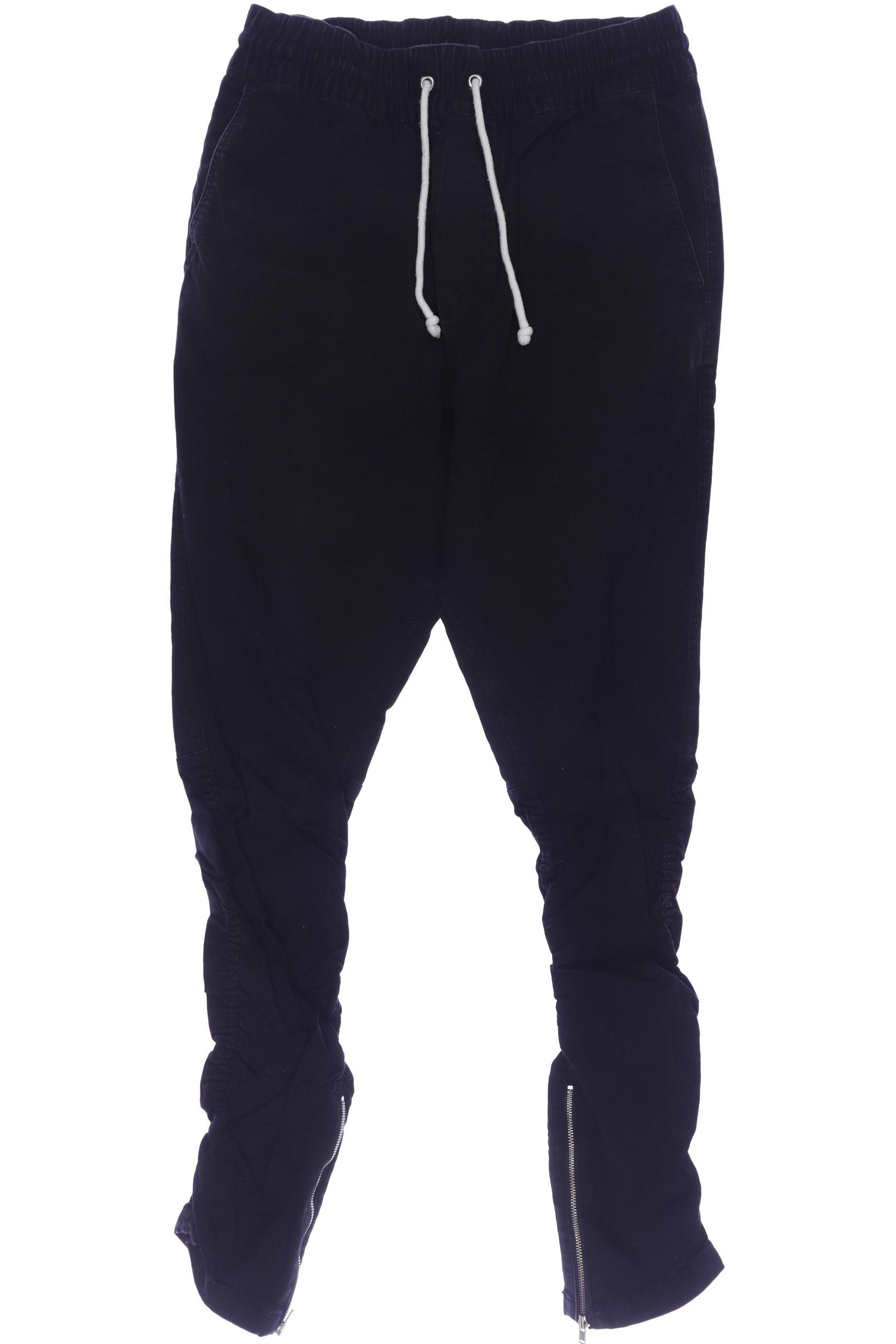 

H&M Herren Stoffhose, schwarz, Gr. 30